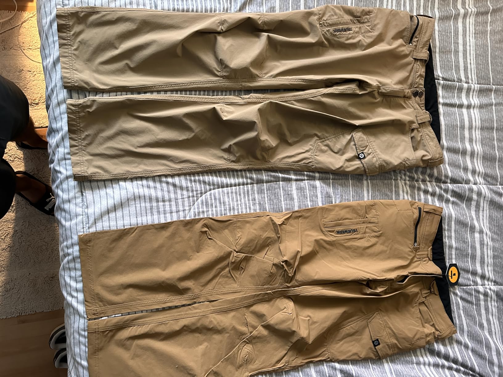 TRUEWERK Men's Lightweight Work Pants - T1 WerkPant, Moisture Wicking, Quick-Dry, 4-Way Stretch Cargo, 8 Pockets customer photo 1