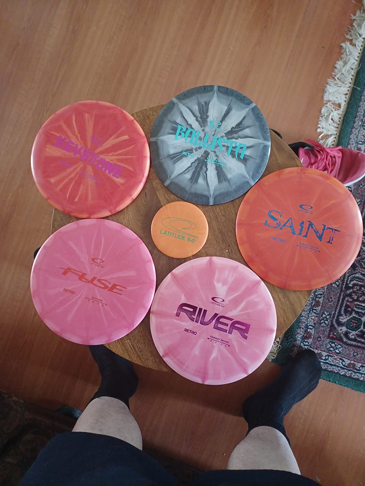 Latitude 64 Retro Burst Disc Golf Starter Set | Perfect Disc Golf Set for New to Intermediate Players | Includes Bonus Mini Marker | Grippy Base Plastic | Colors May Vary customer photo 2
