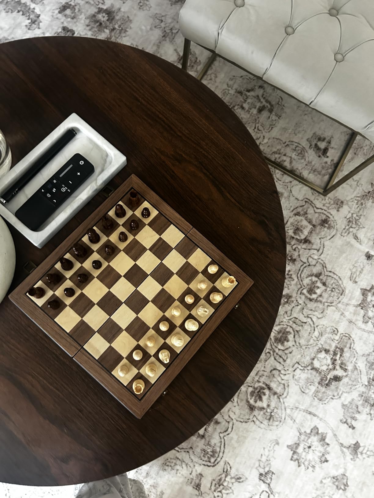 Magnetic Wooden Chess Set for Adults Kids 15