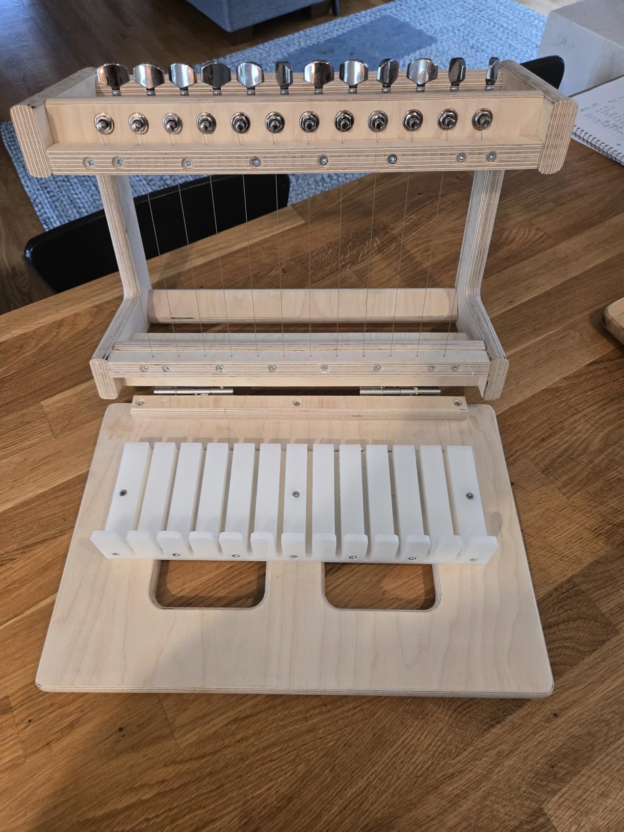 12 Wire Wooden Soap Cutter, Loaf Soap Cutter, Multi Soap Cutter, Color Beige (1'' = 2.5cm) | Birch Plywood & HDPE Build. Designed for Cold and Hot Process Soaps. Cuts Any Length Logs. Includes 5 Wires. customer photo 1