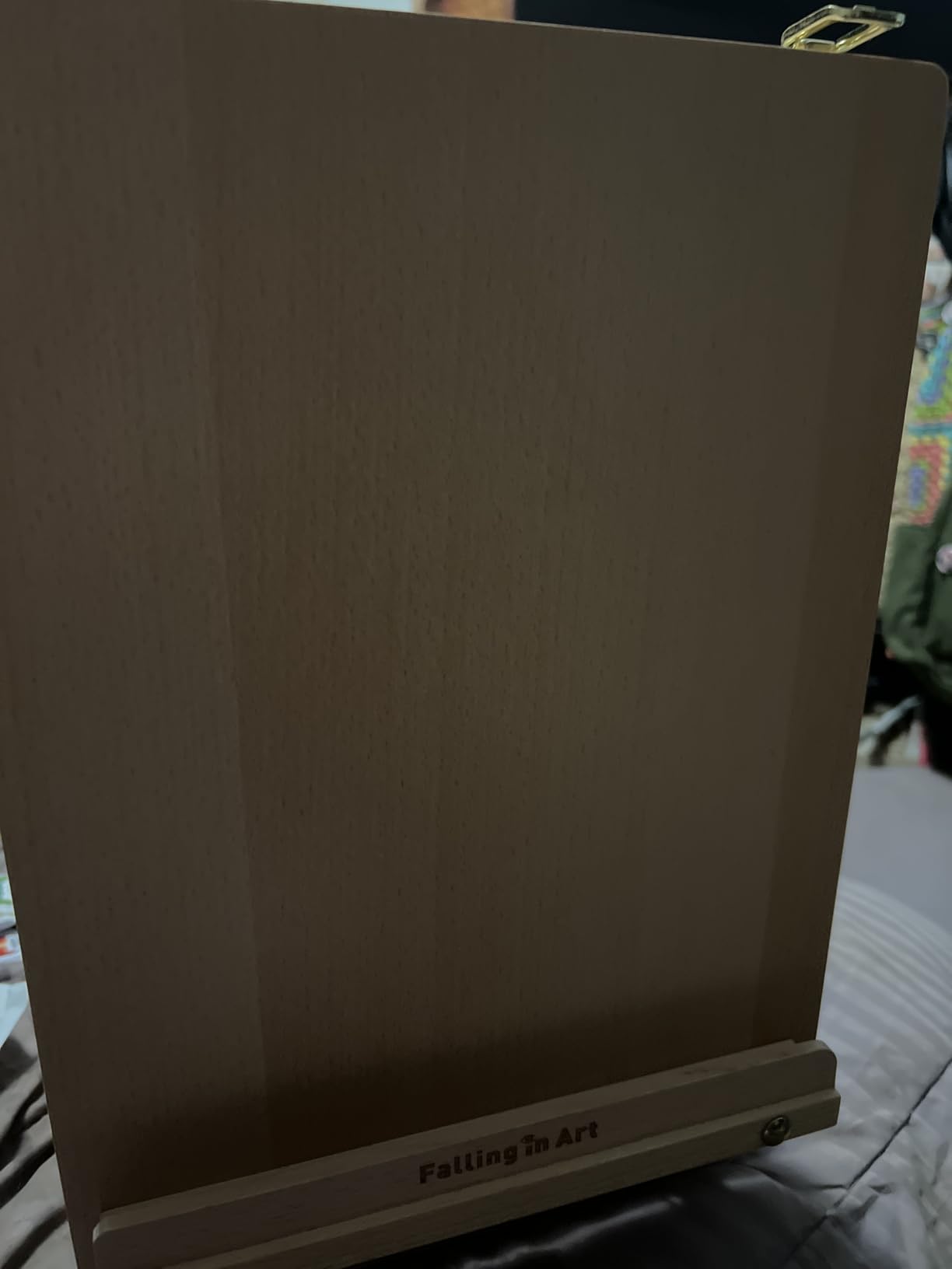 Falling in Art Wooden Tabletop Easel, Beech Wood Sketchbox Desktop Easel for Painting, Portable Art Drawing Easel for Beginners and Professionals customer photo 2