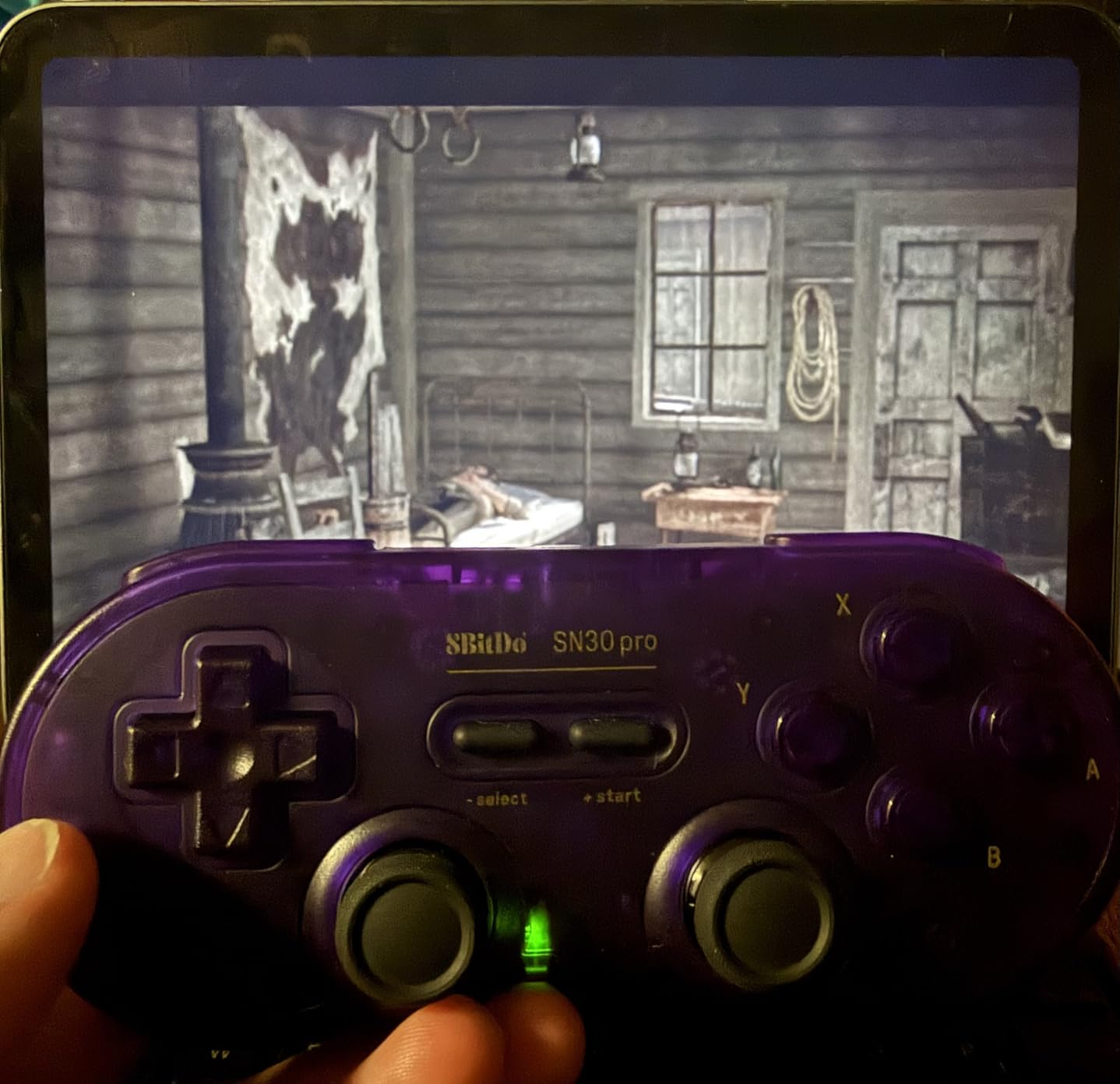 8Bitdo SN30 Pro Wireless Bluetooth Controller (Hall Effect Joystick Update) with Rumble Vibration USB-C Cable Gamepad Compatible with Switch/Switch 2, Windows, Mac OS, Android, Steam (Crystal Purple) customer photo 1