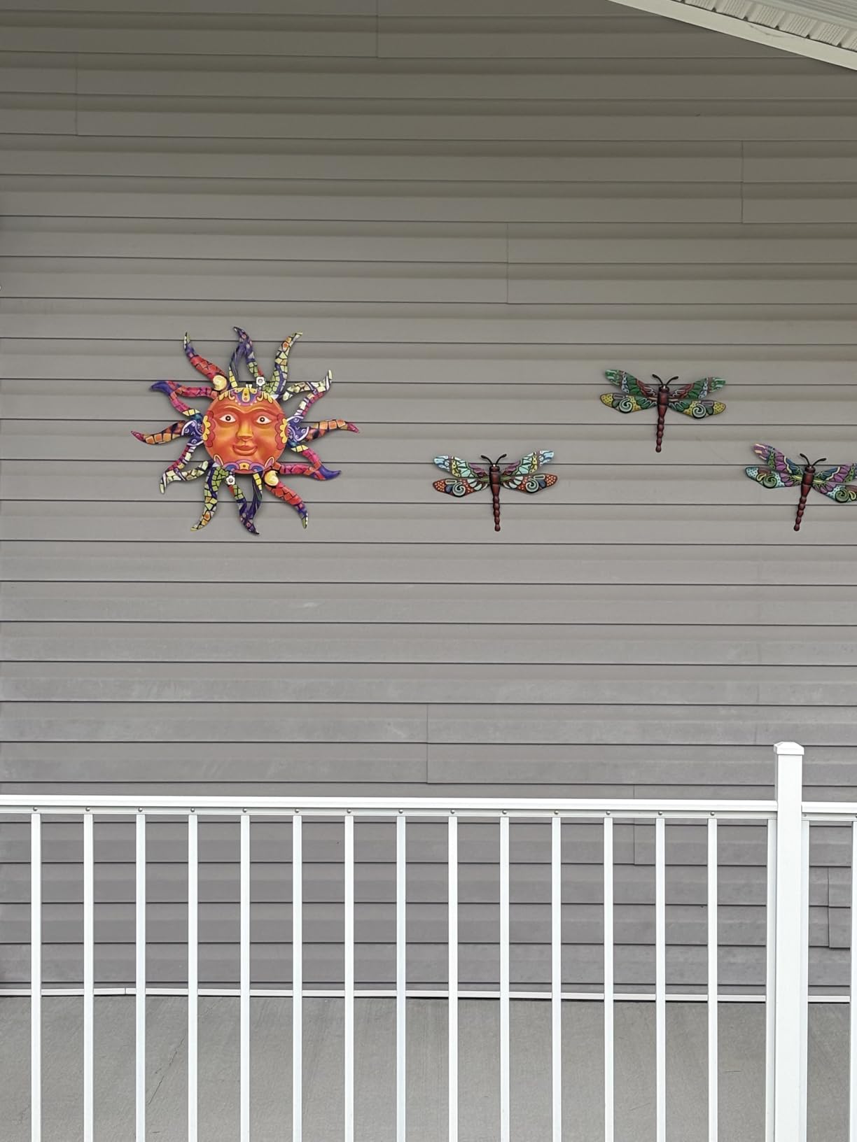 VEWOGARDEN Metal Sun Wall Decor, 30
