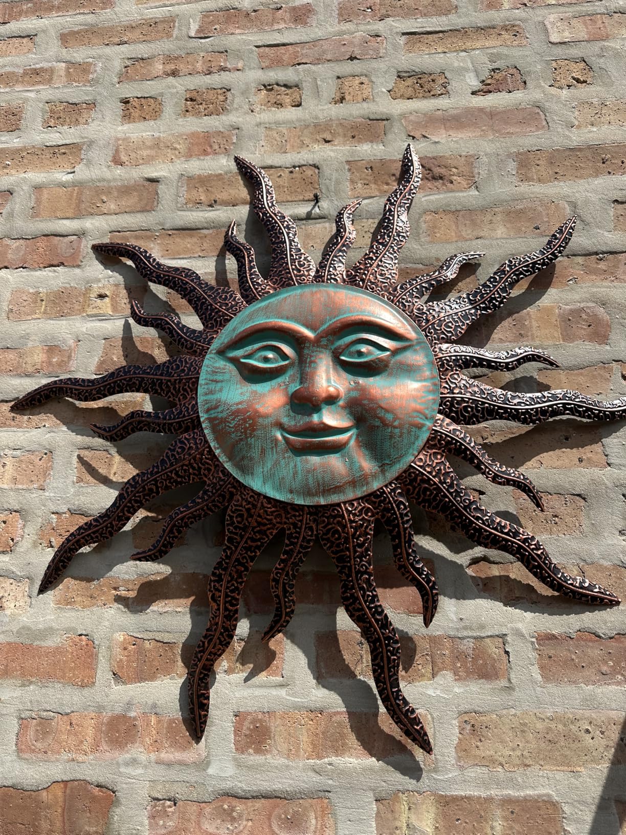 VEWOGARDEN Metal Sun Wall Decor, 30