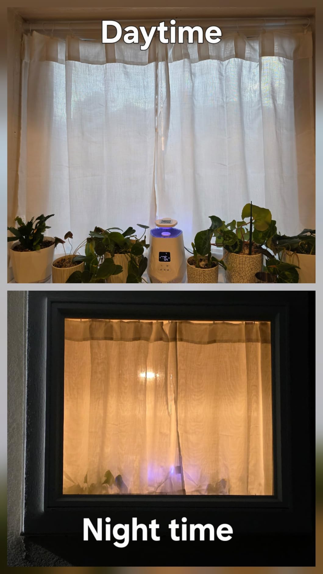 Back Tab Linen Curtains 96 inches Long 2 Panels Set for Living Room Sliding Glass Door Ivory Cream Semi Sheer Curtains Light Filtering Canvas Cloth Linen Drapes 96 inch Floor to Ceiling Length customer photo 1