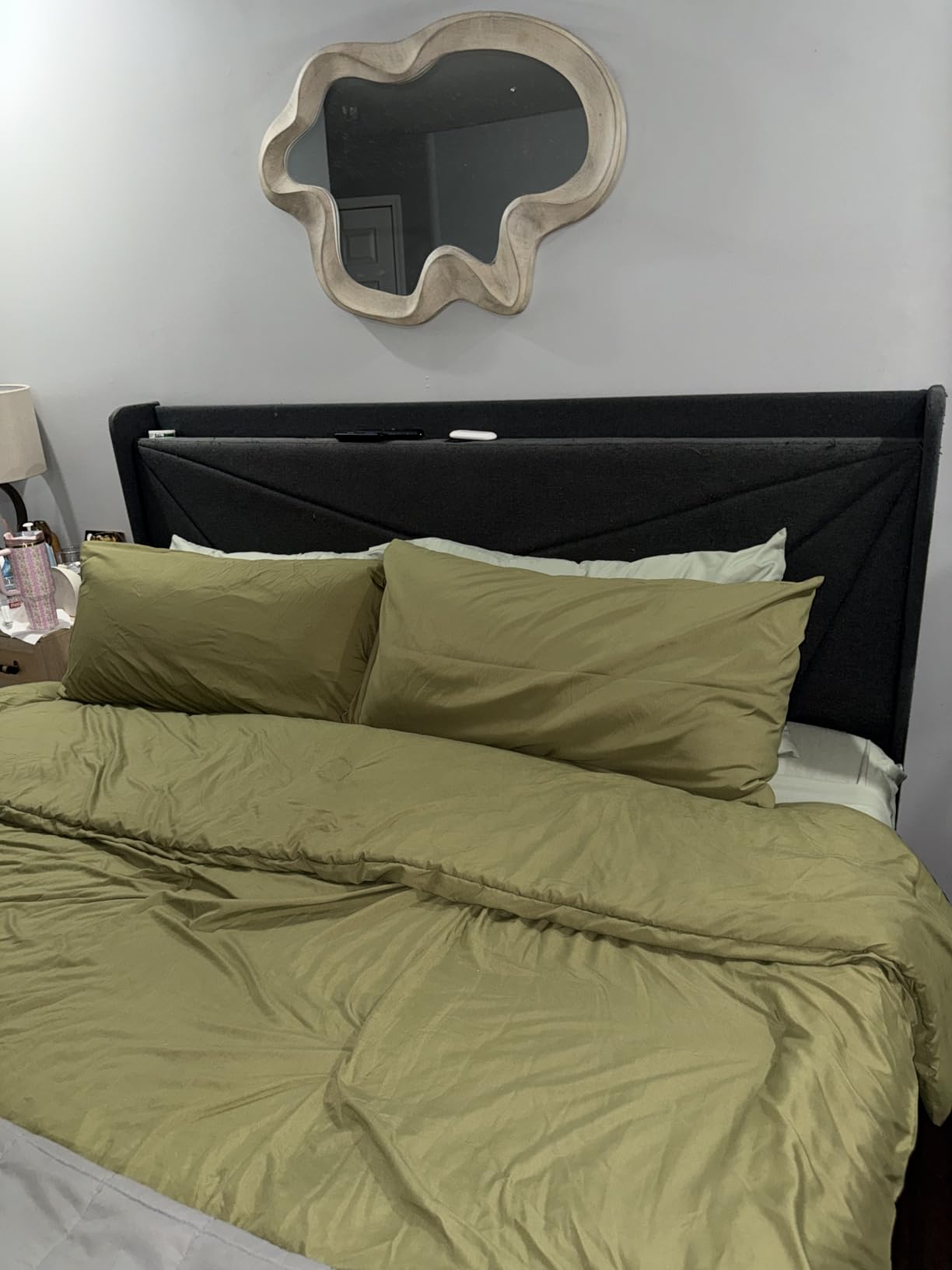 ILAVANDE Queen Sheets Set 6 Piece, Hotel Luxury Super Soft 1800 Series Microfiber Queen Bed Sheets Set - Wrinkle Free & Breathable - 14 Deep Pocket Sheets for Queen Size Bed (Queen, Sage Green) customer photo 2