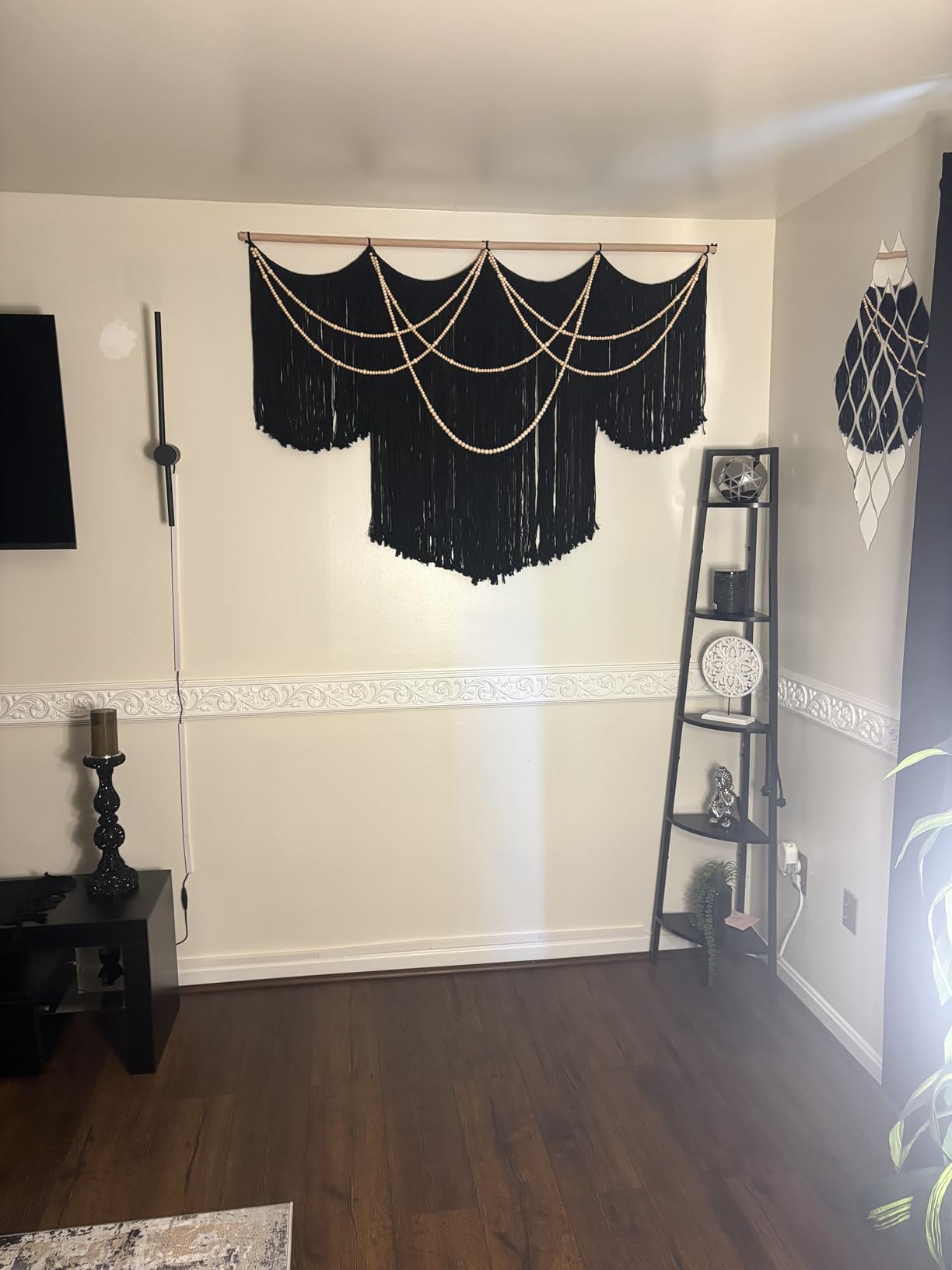 Flber Macrame Wall Hanging Macrame Wall Decor Large-Scale Tie-Dye Tapestry Living Home Room Wall Decor 57