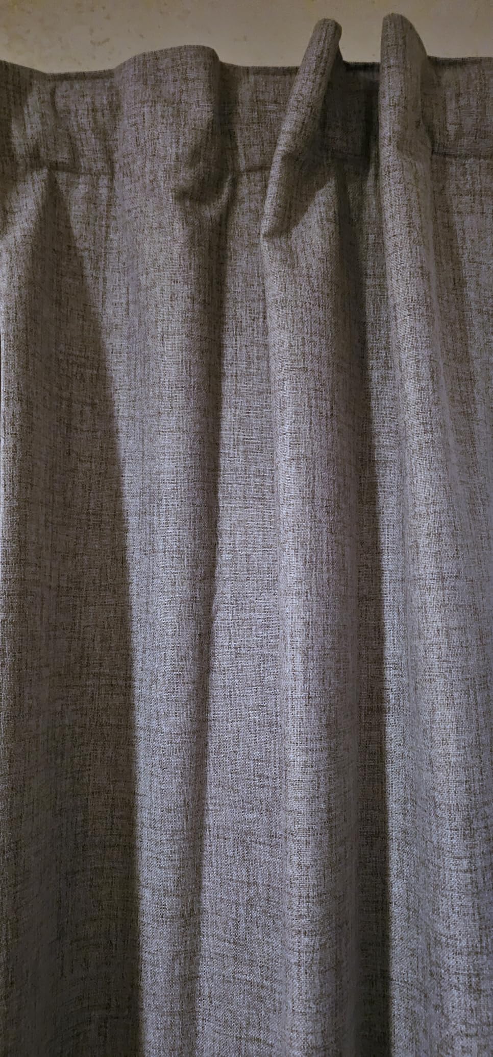 Joydeco 100% Blackout Curtains for Bedroom - Nature Linen 84 Inch Long Light Blocking 2 Panels Set, Rod Pocket & Back Tabs Living Room Drapes, Thermal Insulated Room Darkening Window Curtains customer photo 2