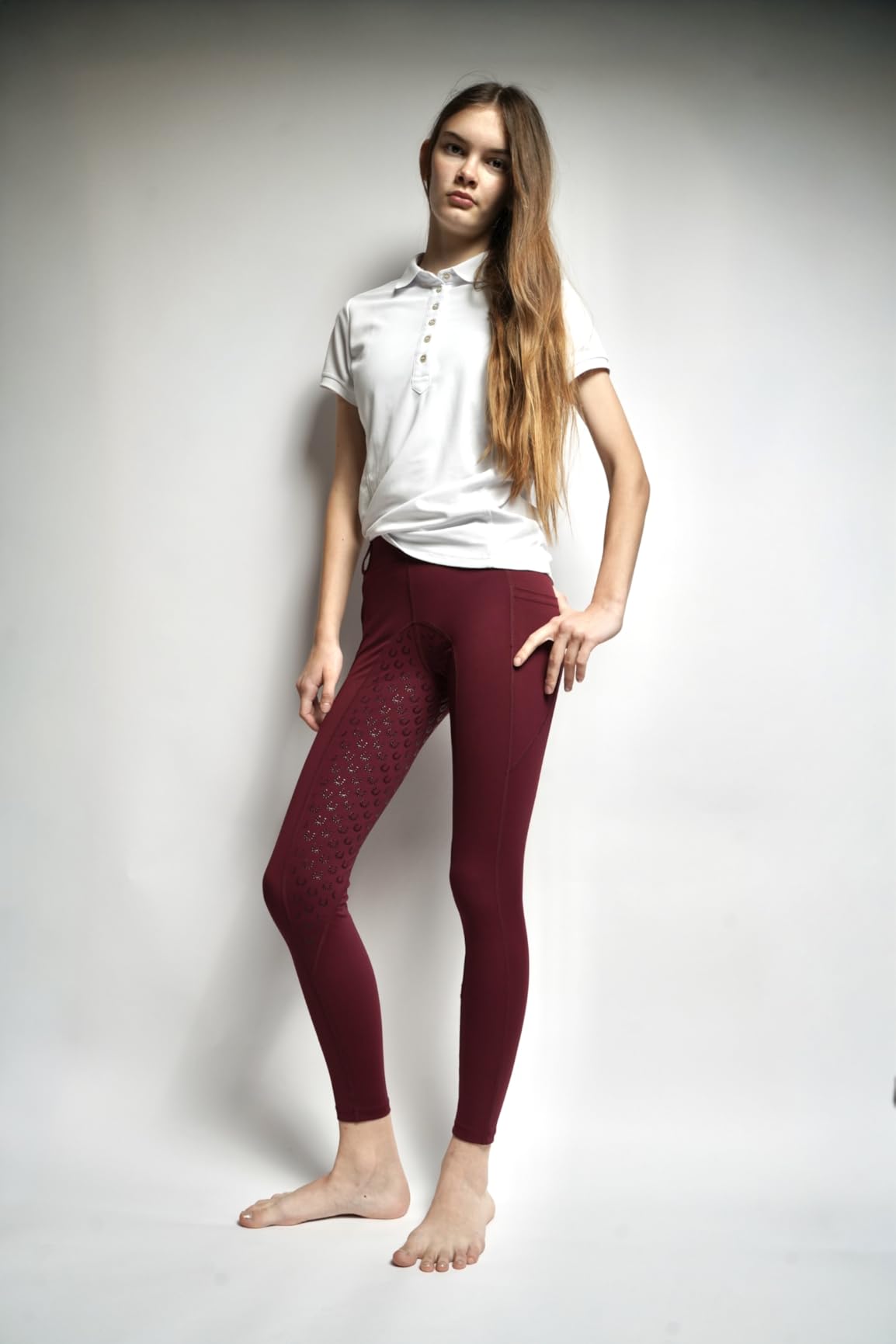 Women's Full Seat Riding Tights Active Silicon Grip Horse Riding Tights Equestrian Breeches customer photo 2