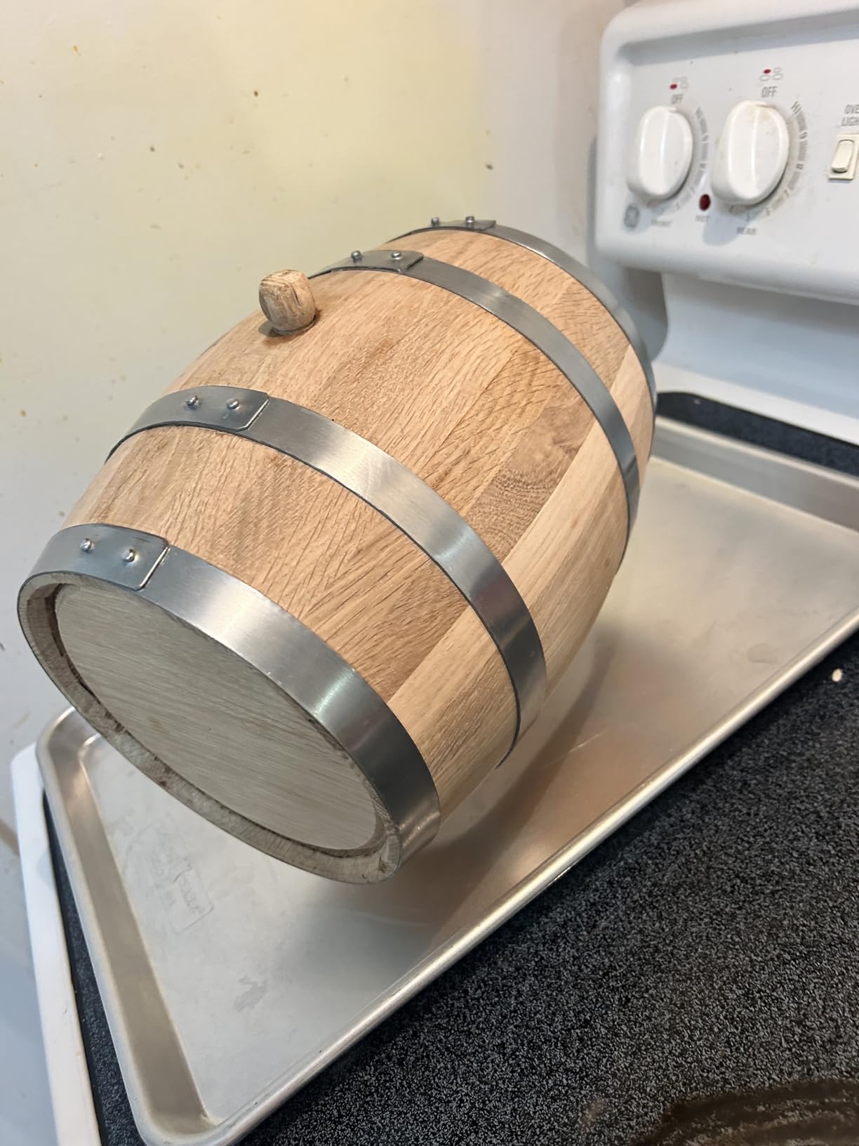 5 Gallon Oak Barrel - Wooden Whiskey Barrel Wine Barrel (20 Liter) - for The Home Brewer, Distiller, Wine Maker - New American 20L Oak Barrels for Aging Whiskey, Bourbon, Mead (HERITAGE SERIES) customer photo 2