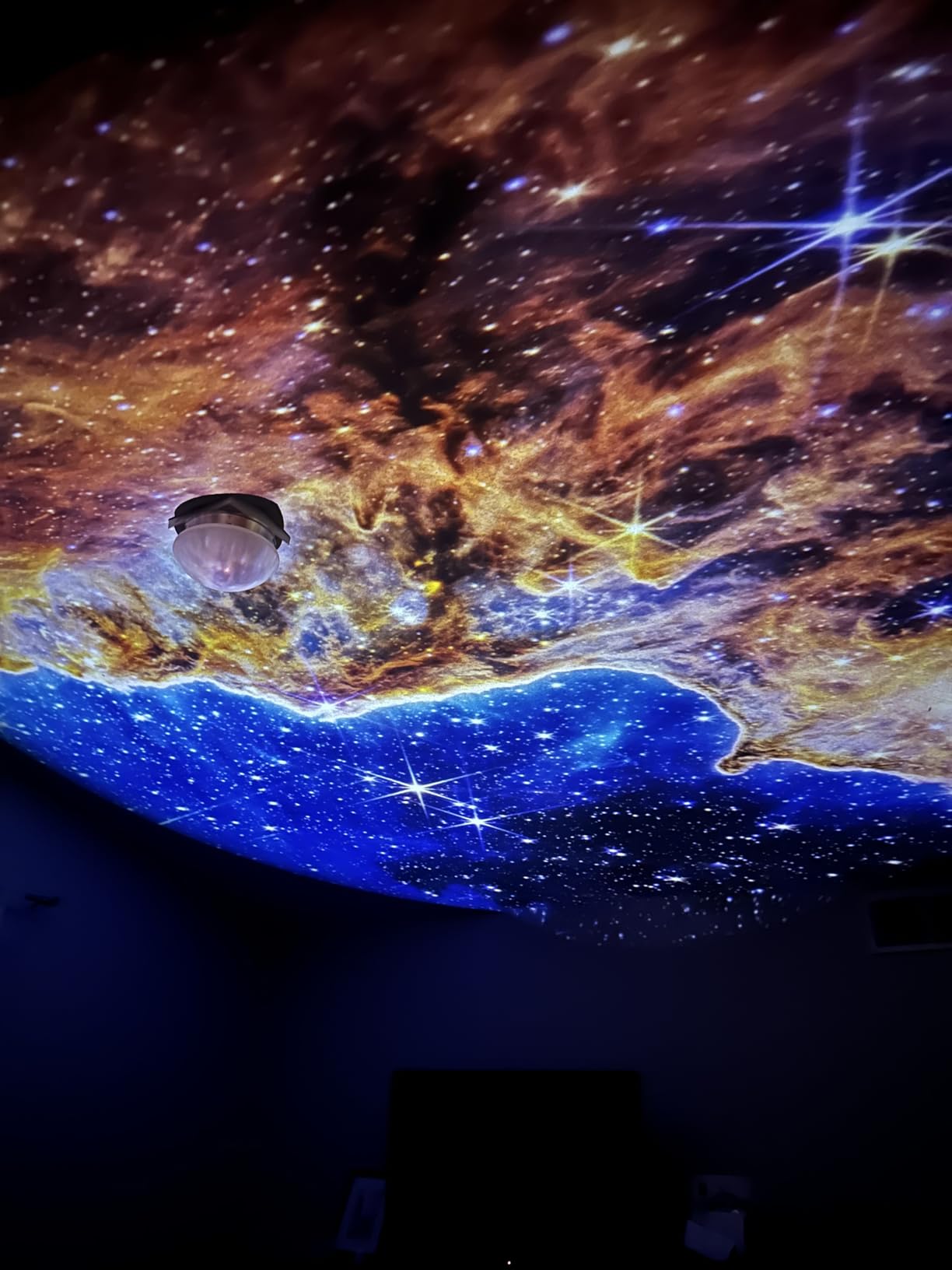 POCOCO Galaxy Star Projector for Bedroom with Replaceable Optical Film Discs, Home Planetarium Night Light Projector with High-Definition Soft Light for Relax, Study, and Meditate, Stress Relief Gifts customer photo 2