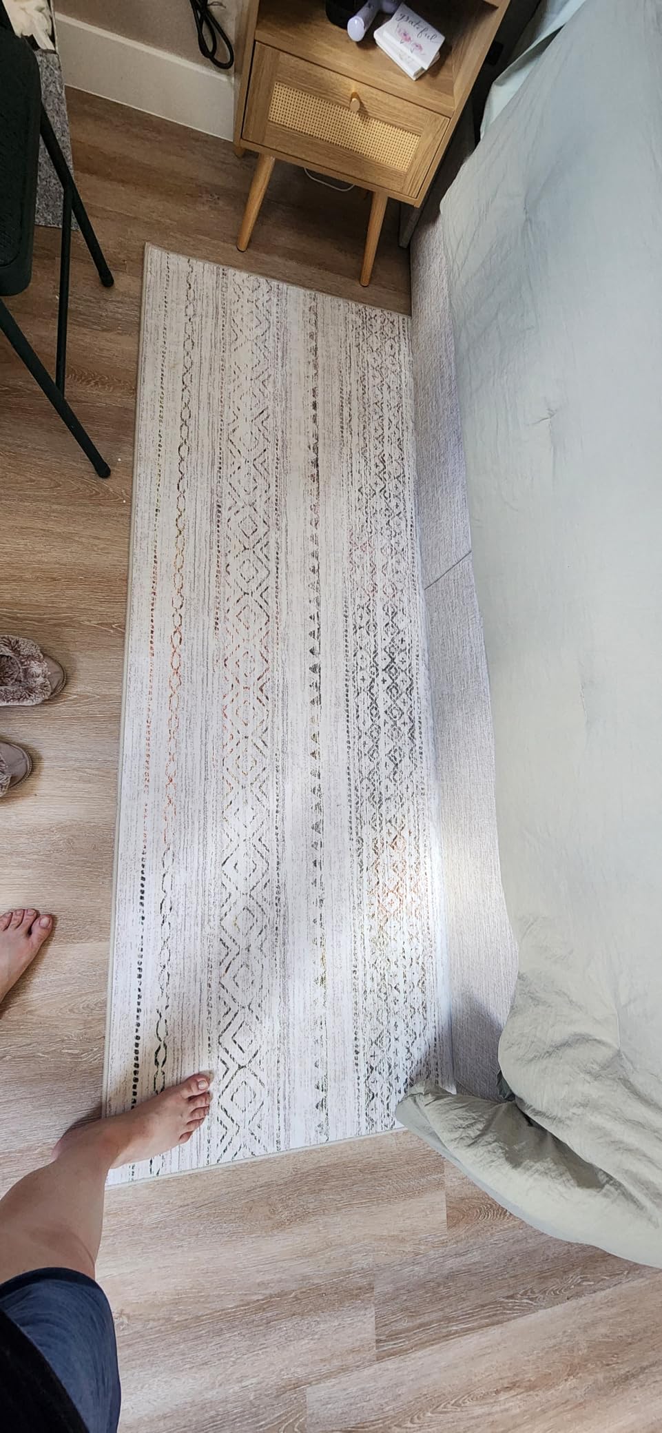 Nakagishi Area Rug Living Room Rugs: 5x7 Large Soft Machine Washable Boho Moroccan FarmNeutral Stain Resistant Indoor Floor Carpet for Bedroom Under Dining Table Home Office Decor-Cream Brown customer photo 2