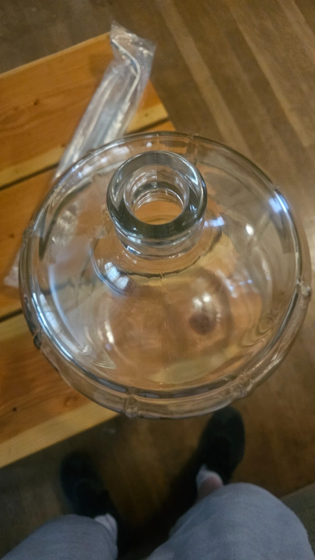 North Mountain Supply 5 Gallon Premium Italian Glass Carboy Fermenting Jug - with Drilled & Undrilled Rubber Stoppers and 6-Bubble Airlock customer photo 1