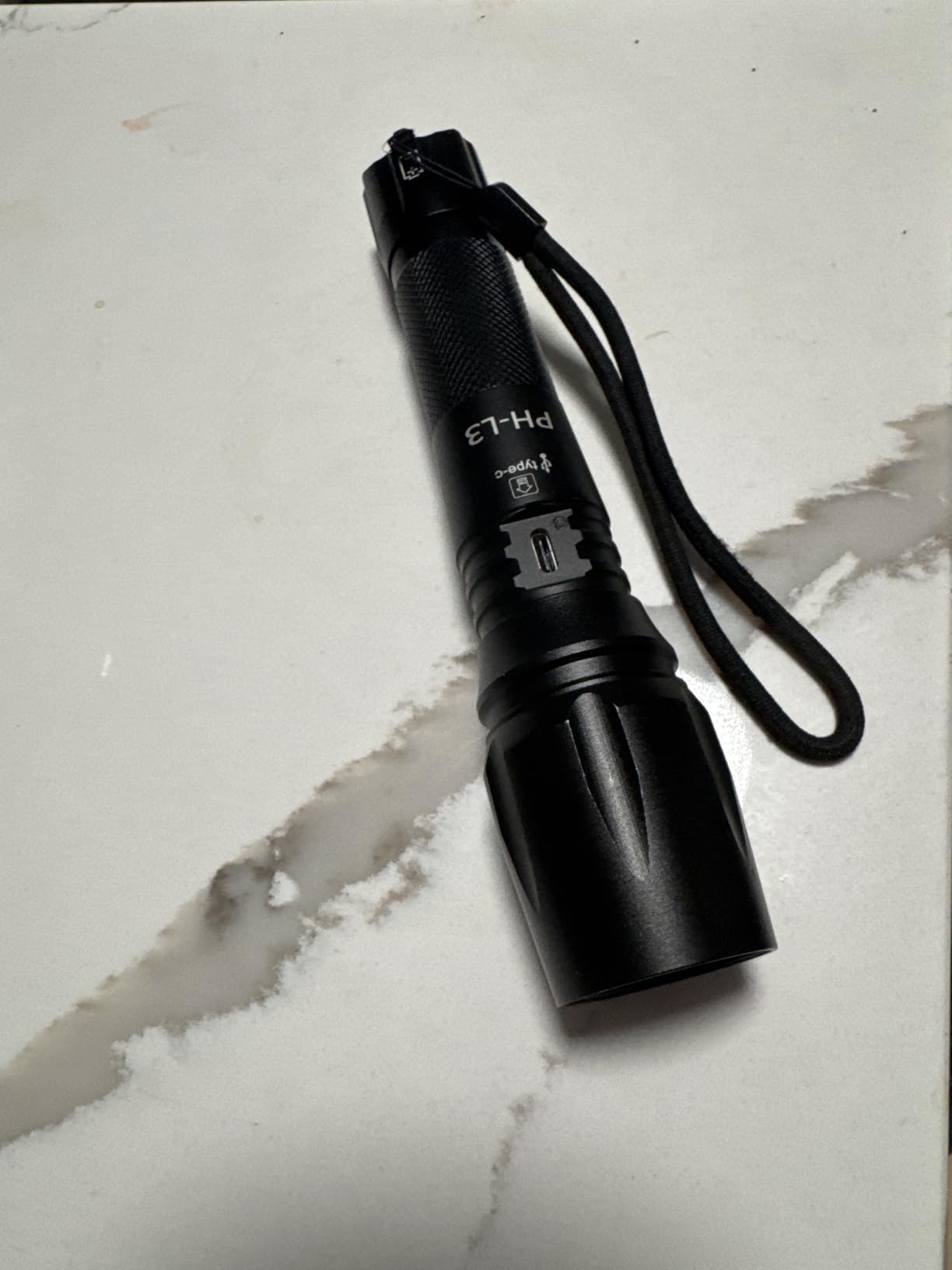 PHIXTON Rechargeable Flashlights High Lumens, USB C Chargeable LED Flashlight, Bright Strong Handheld Flash Lights, Long Lasting, Adjustable Focus, 5 Modes, for Emergencies Hiking Gift customer photo 1