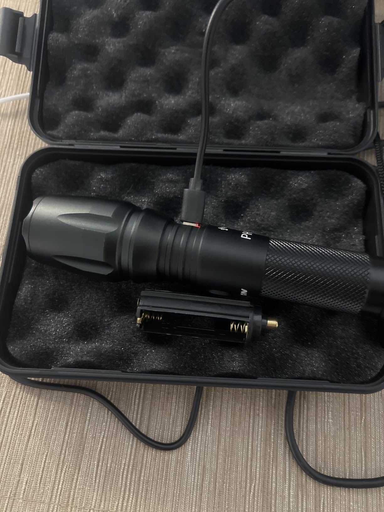 PHIXTON Rechargeable Flashlights High Lumens, USB C Chargeable LED Flashlight, Bright Strong Handheld Flash Lights, Long Lasting, Adjustable Focus, 5 Modes, for Emergencies Hiking Gift customer photo 2