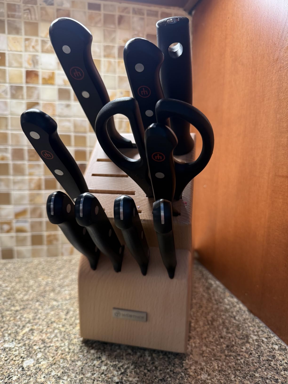 Wusthof Gourmet 11-Piece Knife Block Set, Beech Wood customer photo 1