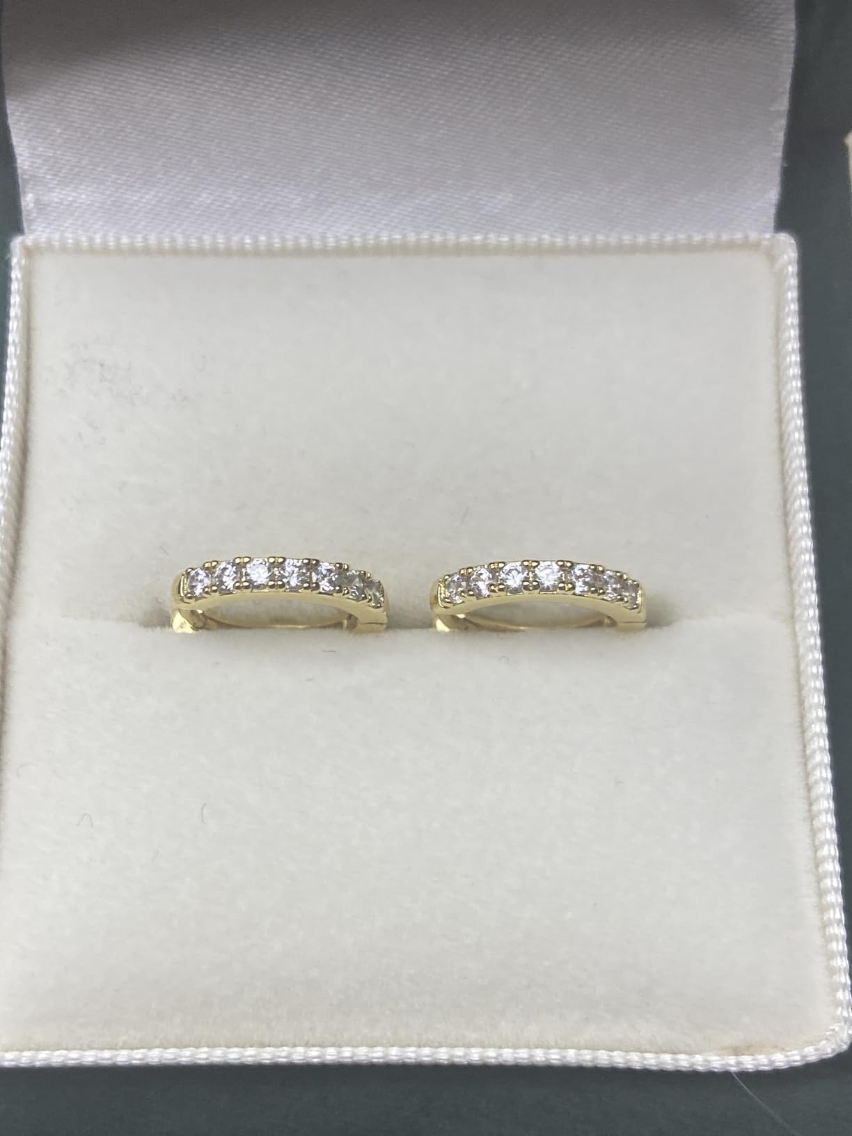 14K Gold Hoop Earrings for Women 14K Gold Earrings for Women Small Gold Hoop Earring for Womens with Round Cubic Zirconia Lightweight Huggie Hoops Earring for Womens 12/14/16/20/25/30mm customer photo 2