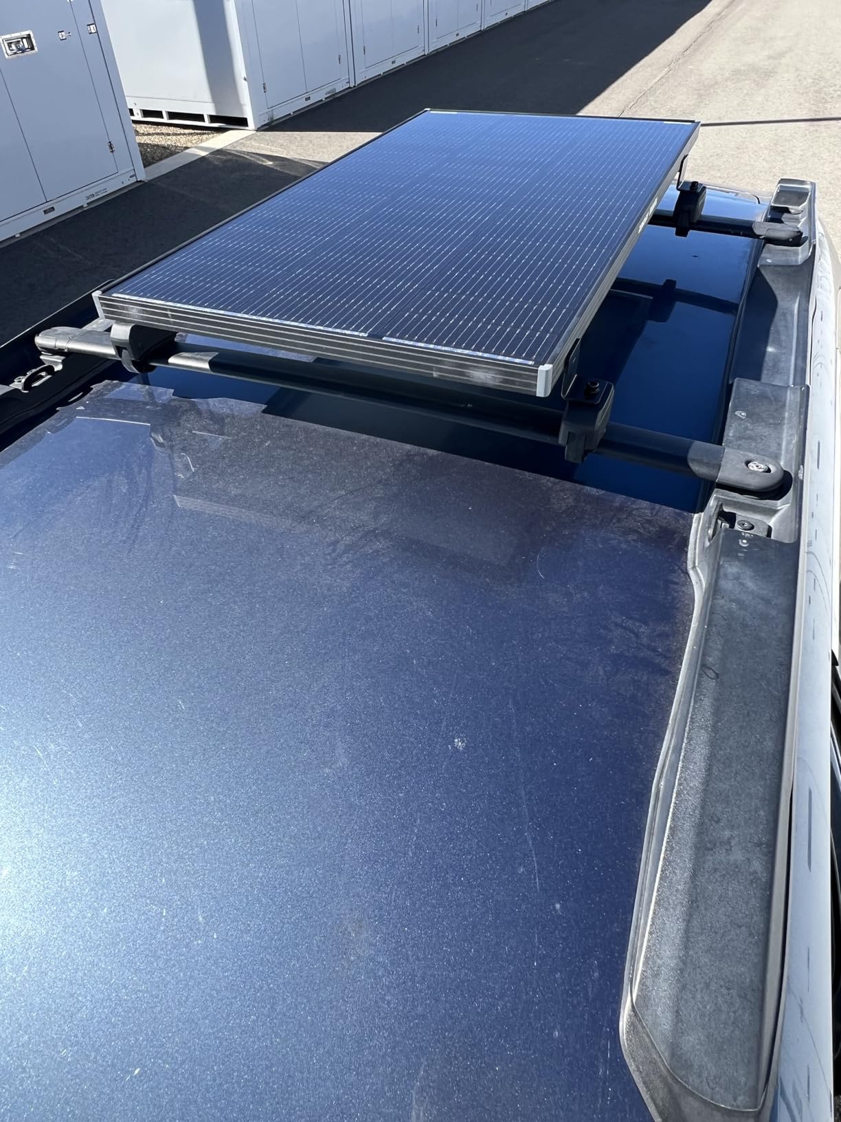 BougeRV Solar Panel Crab Mounting Kit for Cars with Cross Bars, Roof Rack Clamps Fits Most Luggage Rack Without Drilling, 100 to 200 Watt Solar Panel Mounting Brackets, Auto Off-Grid Solar Systems customer photo 1