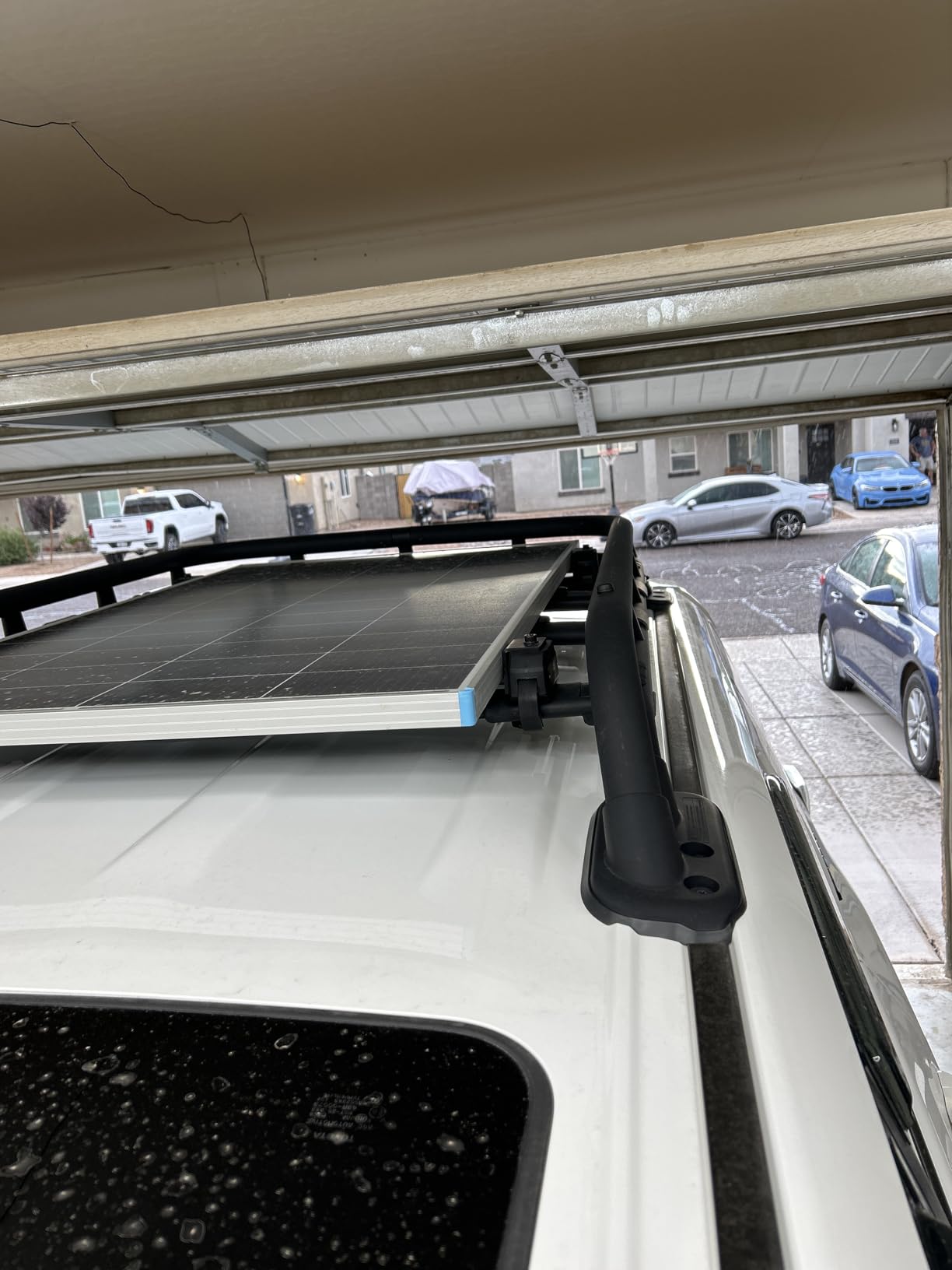 BougeRV Solar Panel Crab Mounting Kit for Cars with Cross Bars, Roof Rack Clamps Fits Most Luggage Rack Without Drilling, 100 to 200 Watt Solar Panel Mounting Brackets, Auto Off-Grid Solar Systems customer photo 2