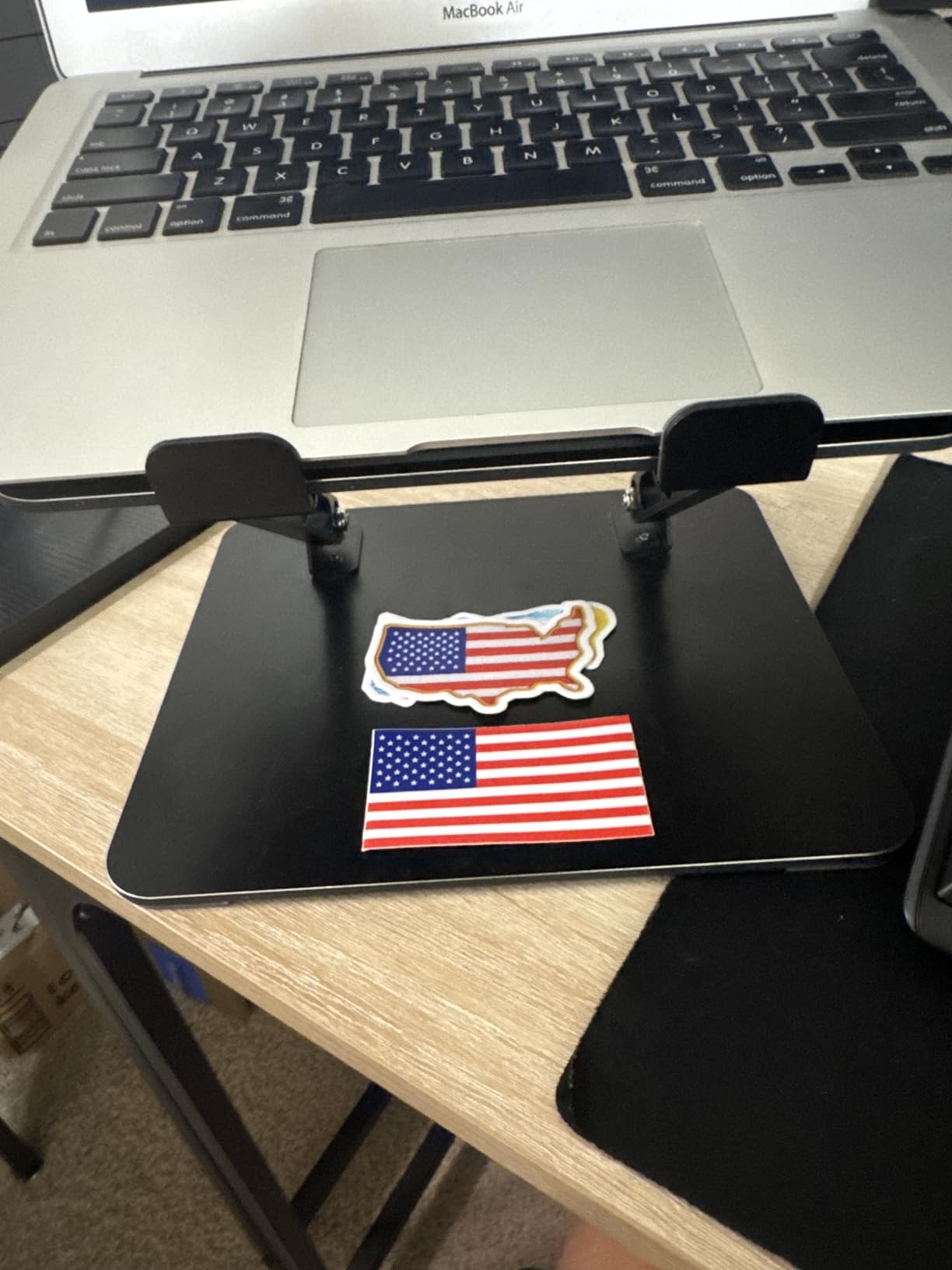 Adjustable Laptop Stand for Desk, Metal Foldable Laptop Riser Holder, Portable Desktop Book Stands, Ventilated Cooling Computer Notebook Stand Compatible with 10-15.6