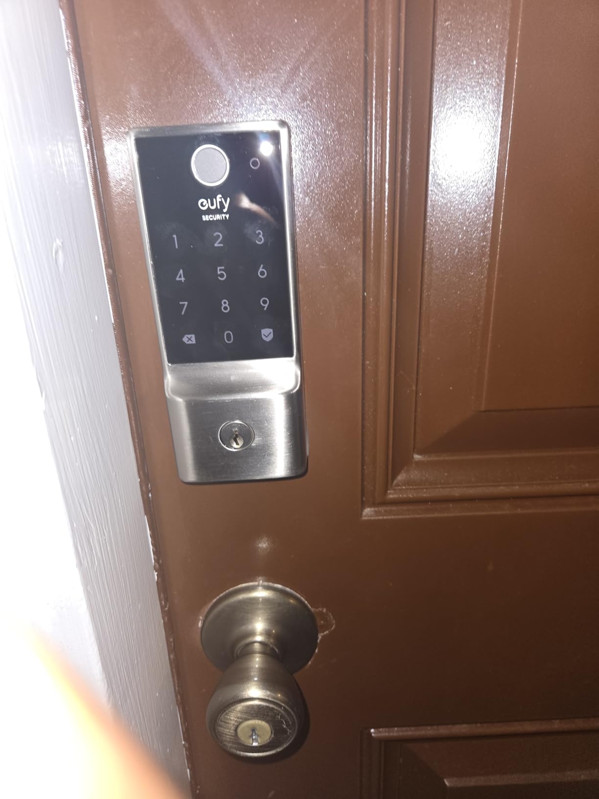 eufy Security Smart Lock C220, Fingerprint Keyless Entry Door Lock, Built-in Wi-Fi, App Remote Control, Front Door Smart Lock Deadbolt customer photo 2