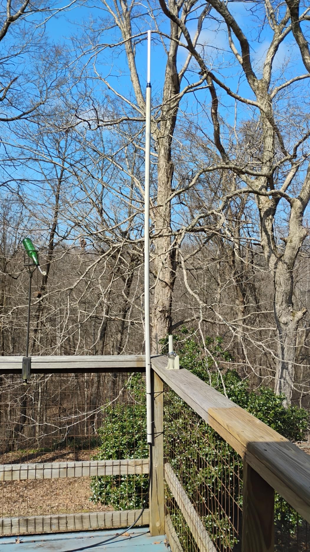 UHF Fiberglass Antenna with Ground Plane Kit, 400-470mhz GMRS Base Antenna, 17 inches SO239 Connector for Ham Radio Scanner, Device Repeater, Mobile Transceiver customer photo 1