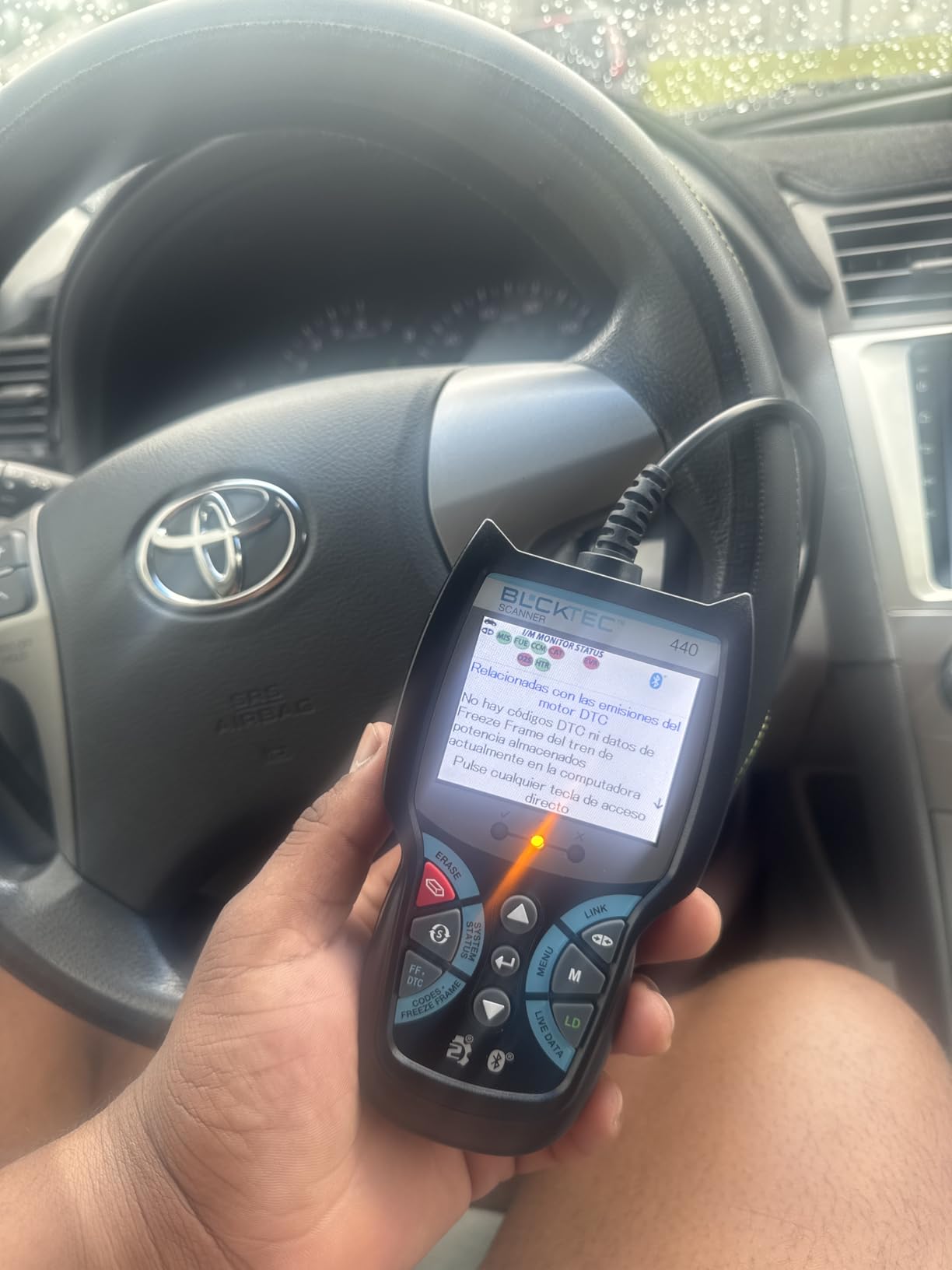 BLCKTEC 440 Bluetooth OBD2 Scanner Diagnostic Tool - Car Code Reader and Scanner for Car - Comes with Live Data - Battery/Charging System Test - Works for All OBD Compliant Cars 1996 & Newer customer photo 1