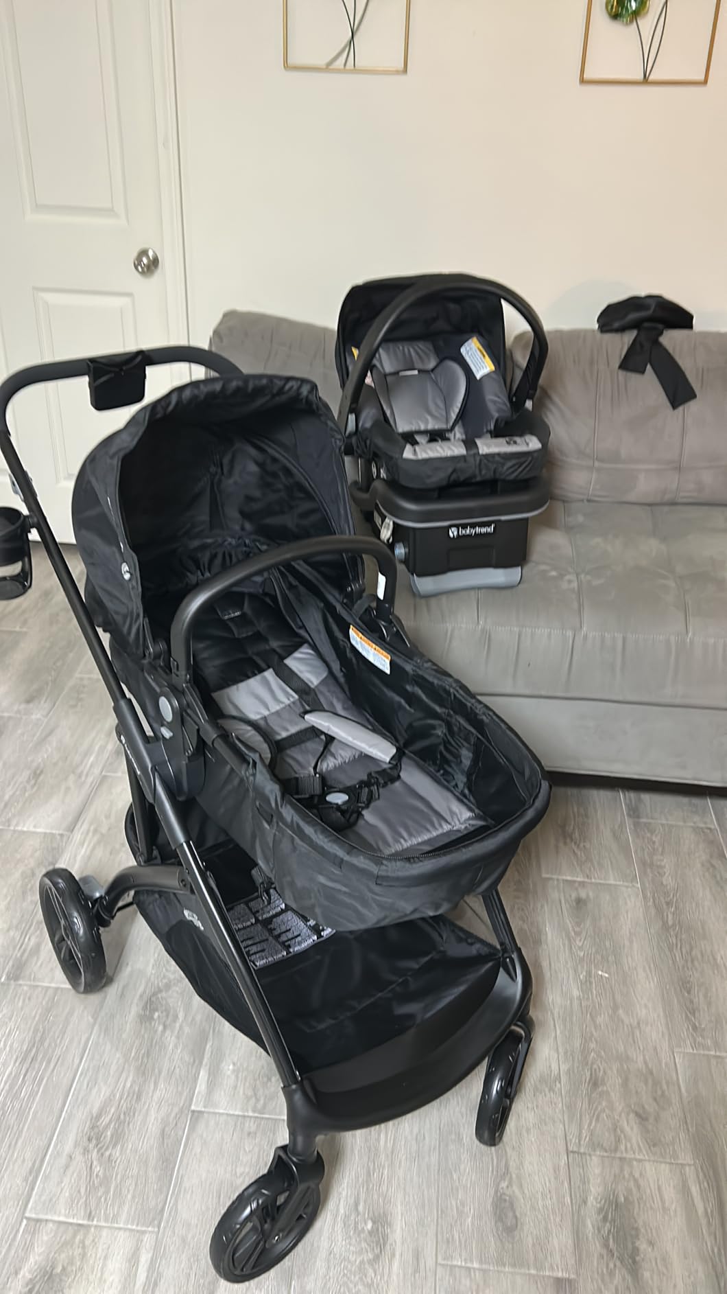 Baby Trend Passport Switch 6-in-1 Modular Stroller Travel System with EZ-Lift Plus Infant Car Seat, Dash Black customer photo 2