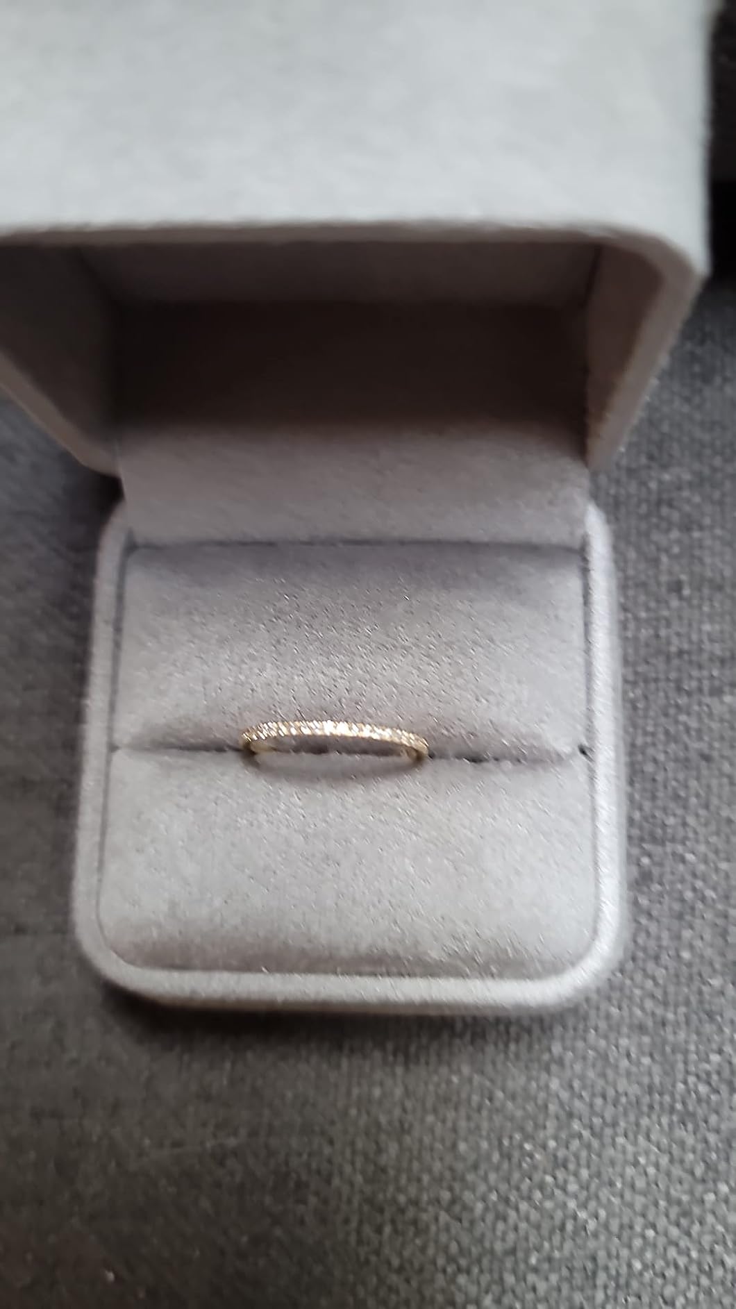 14k Solid Gold Petite Full Diamond Eternity Band Ring for Women, 0.32~0.36ct, DEF VS~VVS, Wedding, Lab Grown Diamond customer photo 2