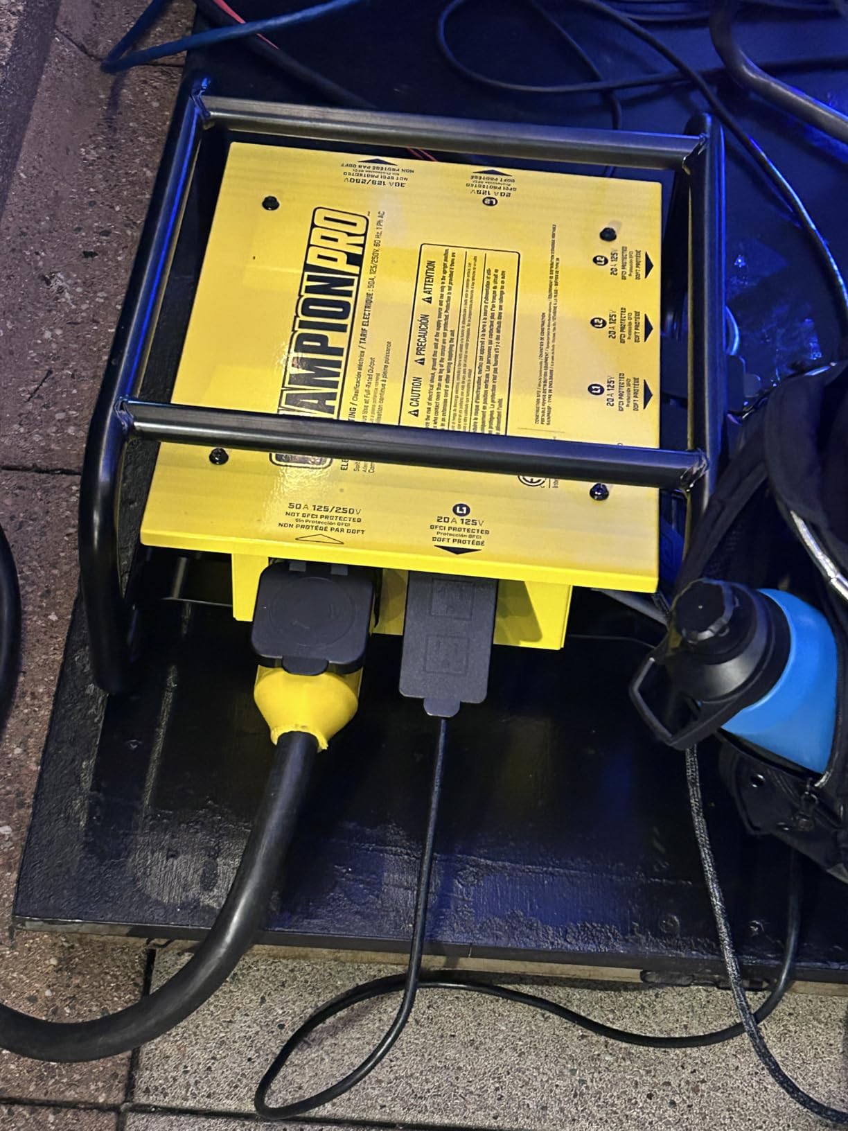 Champion Power Equipment Pro Grade OSHA Compliant Power Distribution Box, 50-Amp Twist Lock Inlet, Six 120V GFCI Duplexes, One 120/240V 30A Locking Outlet customer photo 1
