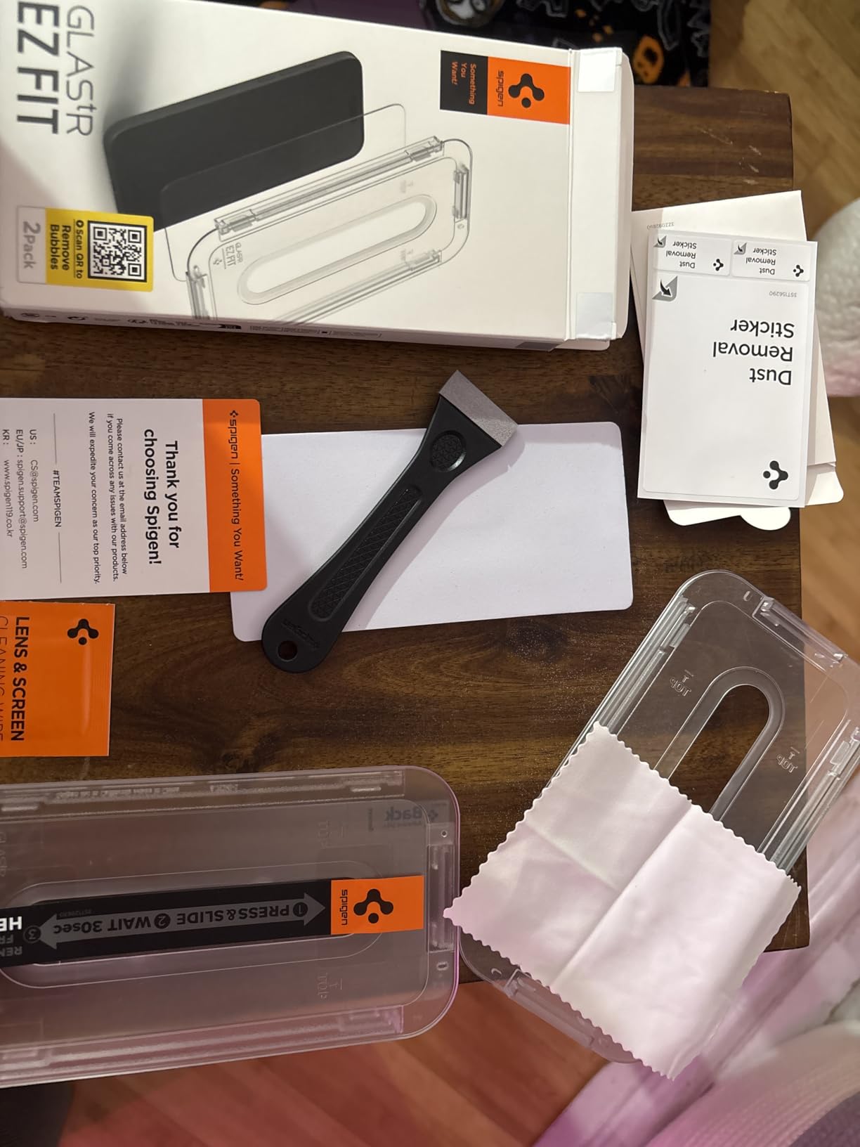 Spigen Tempered Glass Screen Protector [GlasTR EZ FIT] designed for iPhone 16 / iPhone 15 [2 Pack] customer photo 1