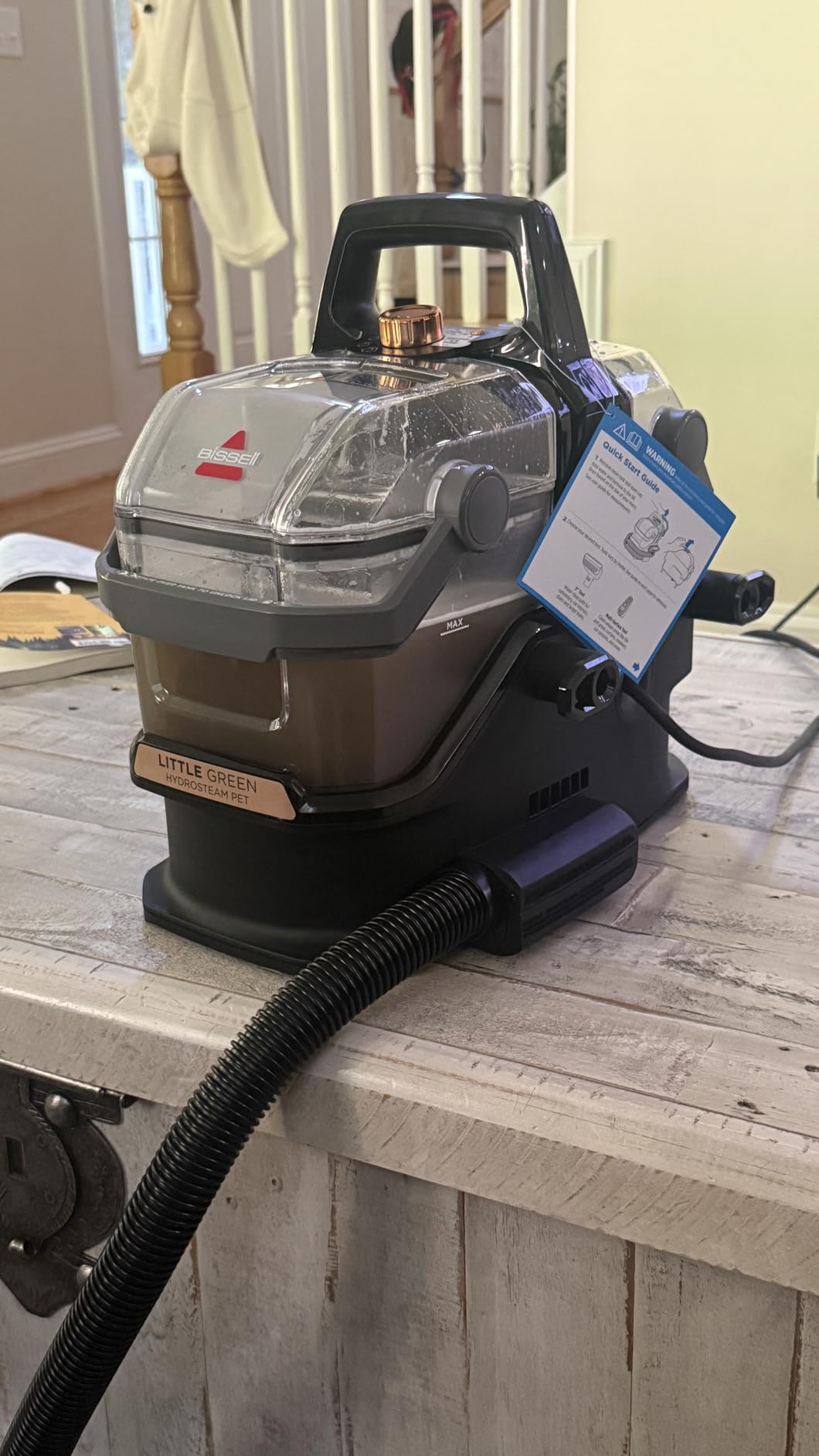 BISSELL Little Green HydroSteam Multi-Purpose Portable Carpet and Upholstery Cleaner, Car and Auto Detailer, 3618 customer photo 1