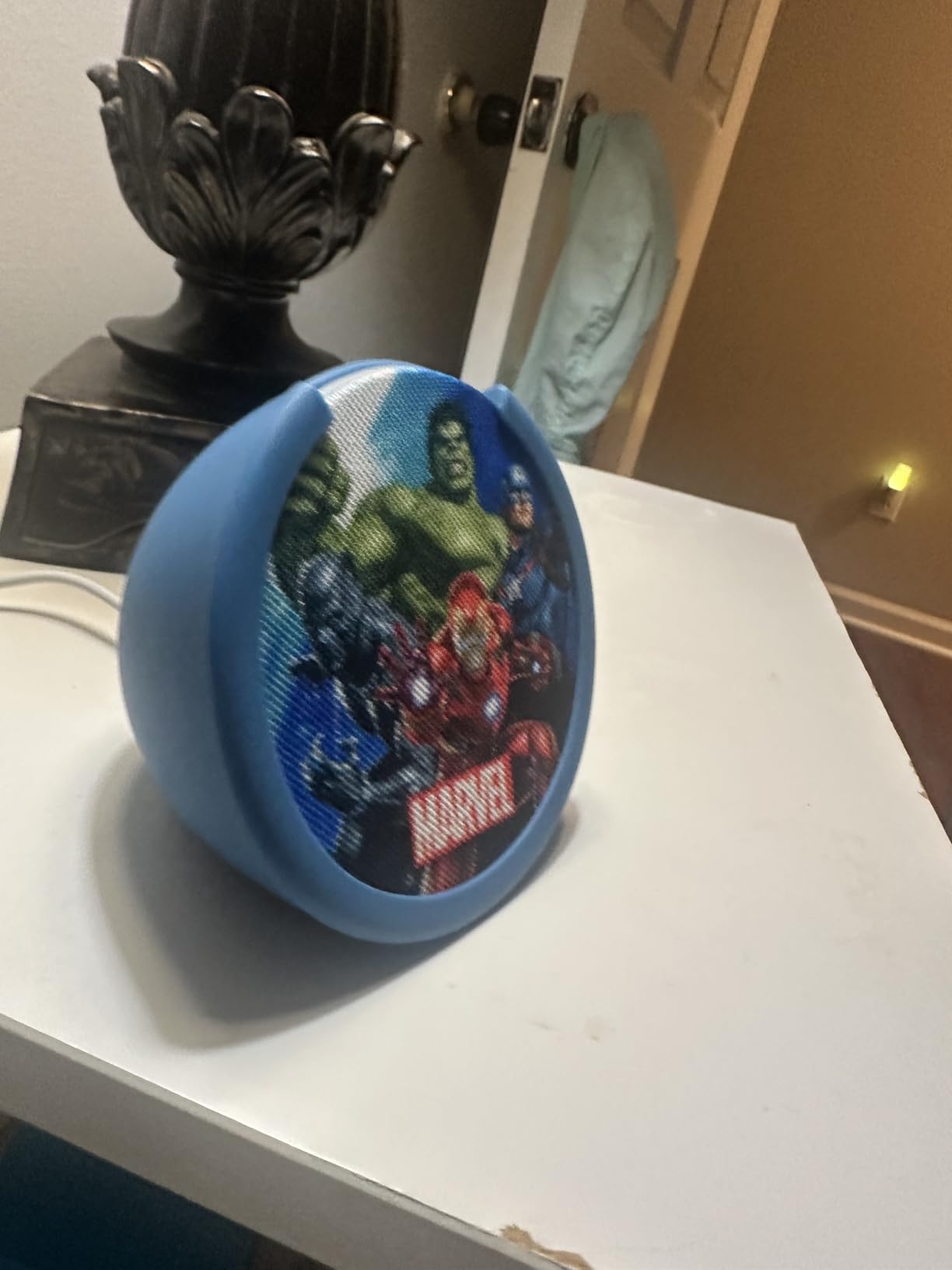 Amazon Echo Pop Kids (newest model), Enjoy age-appropriate audiobooks, interactive games and Alexa+ experiences to create and learn, Disney Princess design customer photo 1