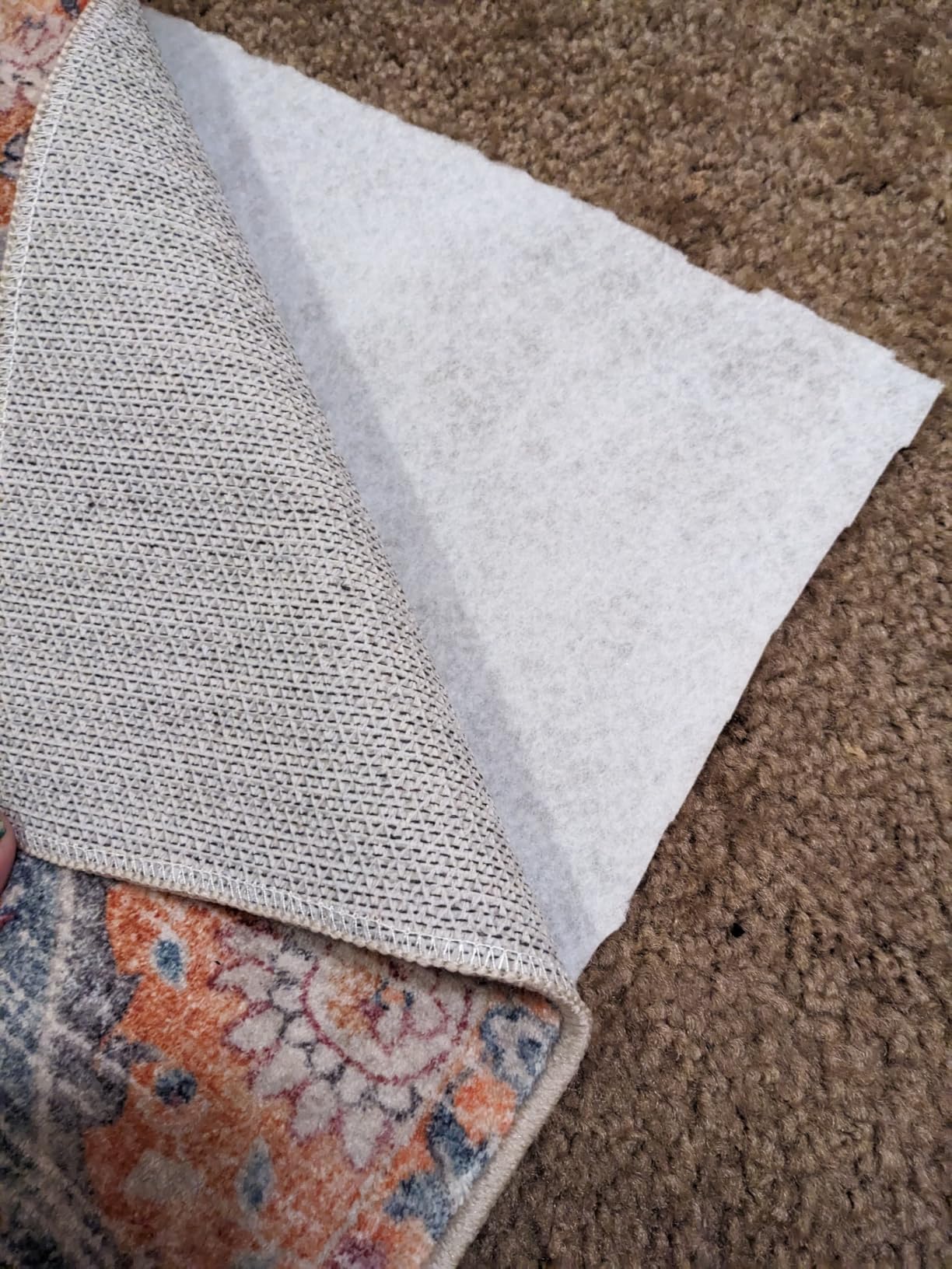 Lahome Moroccan Washable Area Rugs 8x10, 8x10 Rugs for Living Room Bedroom, Non Slip Low Pile Distressed Stain Resistant Rug for Kids Pets High Traffic Areas Elise, Burnt Orange customer photo 1
