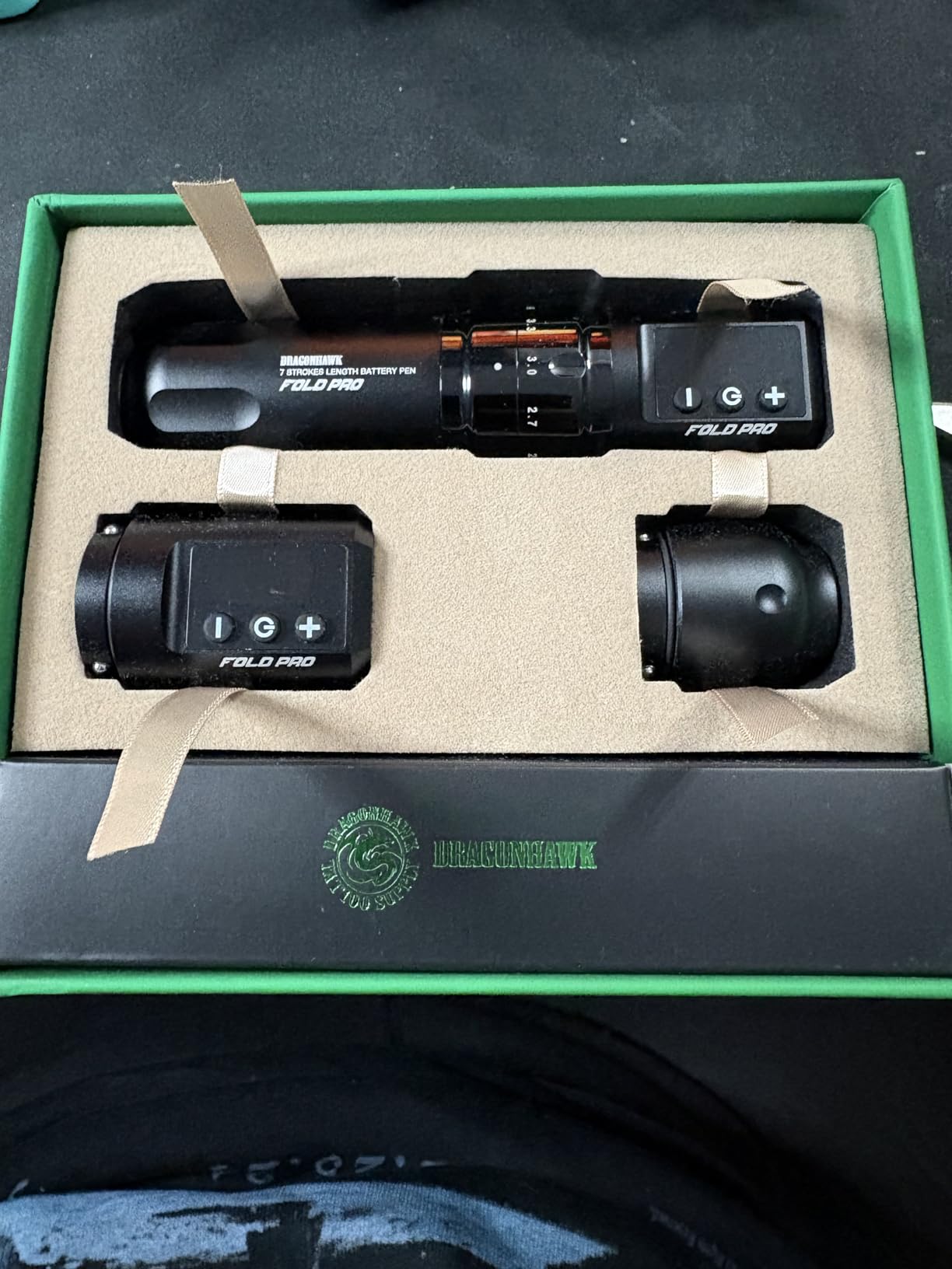 Mast Tattoo Pen Machine, Fold Pro Wireless Rotary Tattoo Gun with 2 Replaceble Batteries for Long Run Time, 7 Strokes Length Adjust Motor by Mcore MY031 customer photo 1