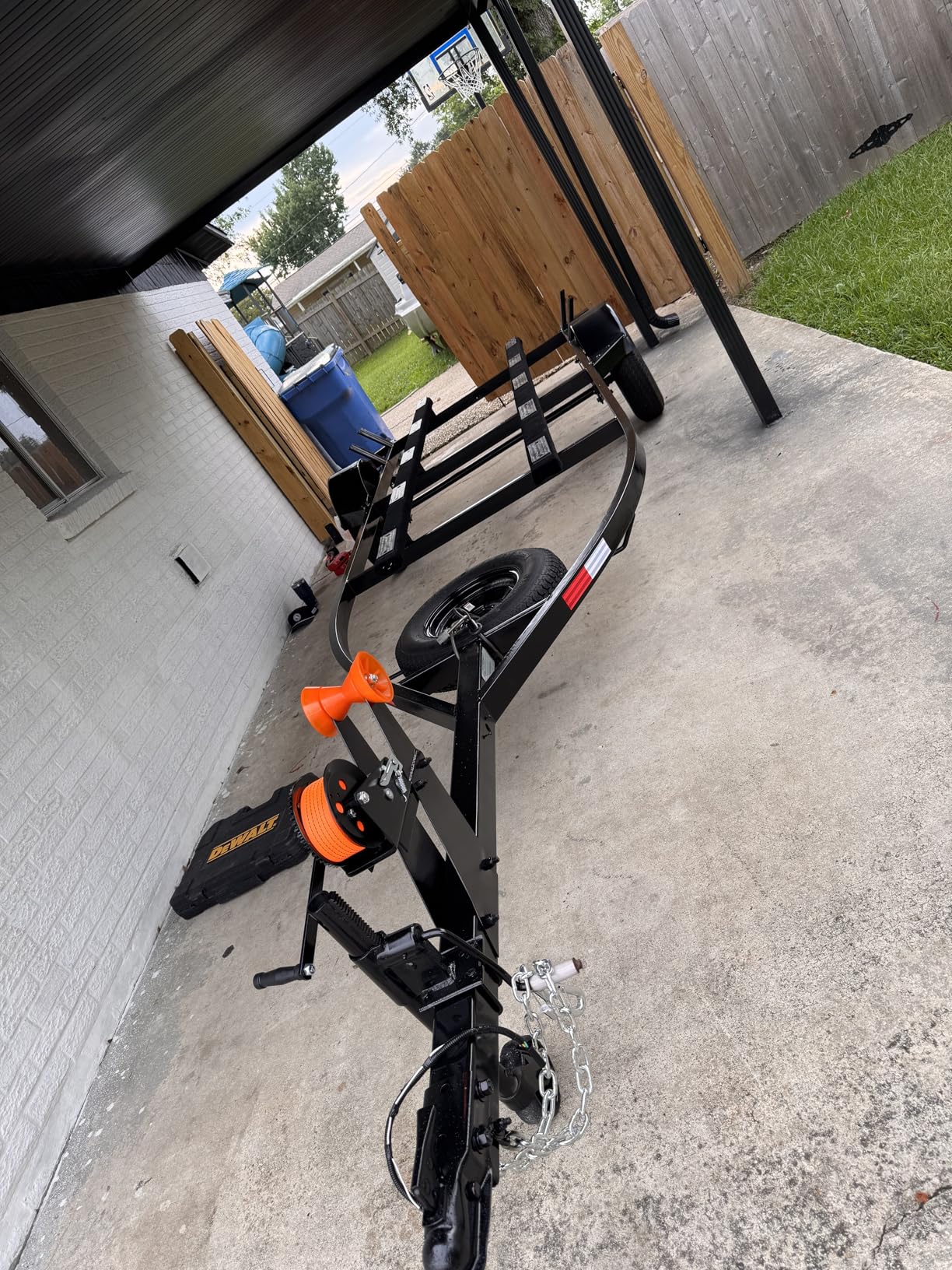 OPENROAD 3500LB Boat Trailer Winch - Heavy Duty Hand Winch with 32 FT Orange Strap, 2-Way Ratchet With 4:1/8:1 Gear - Ideal for Boat, Truck, Trailer, RV, ATV and Jet Ski - Includes Installation Screws customer photo 2