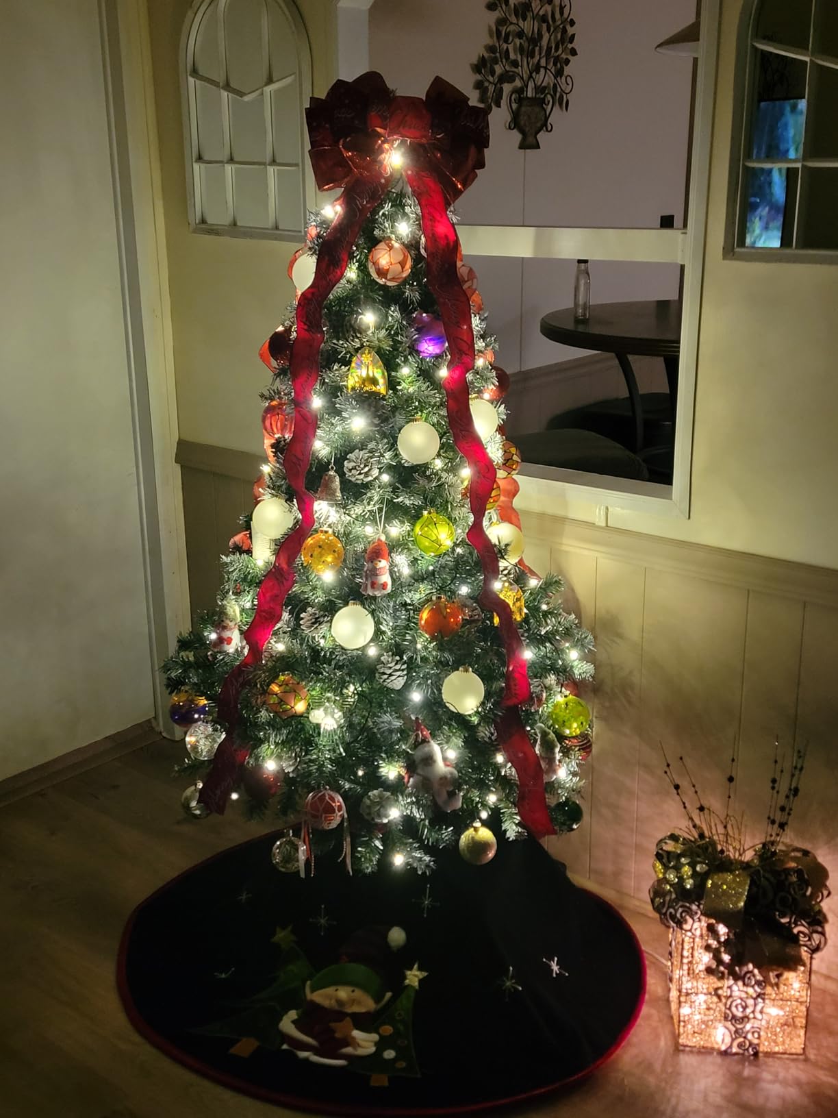 Christmas Tree Topper Christmas Wreath Bow 45