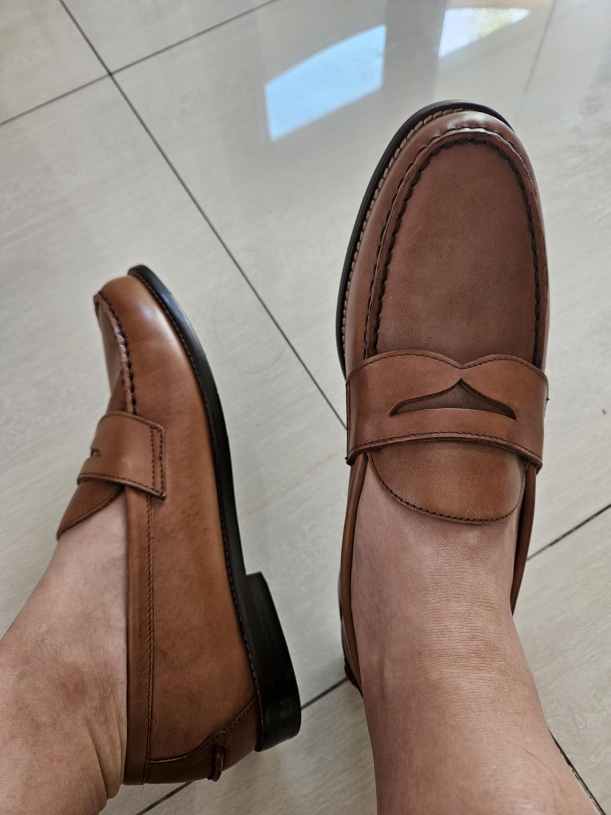 Men's Alston Leather Penny Loafers customer photo 1