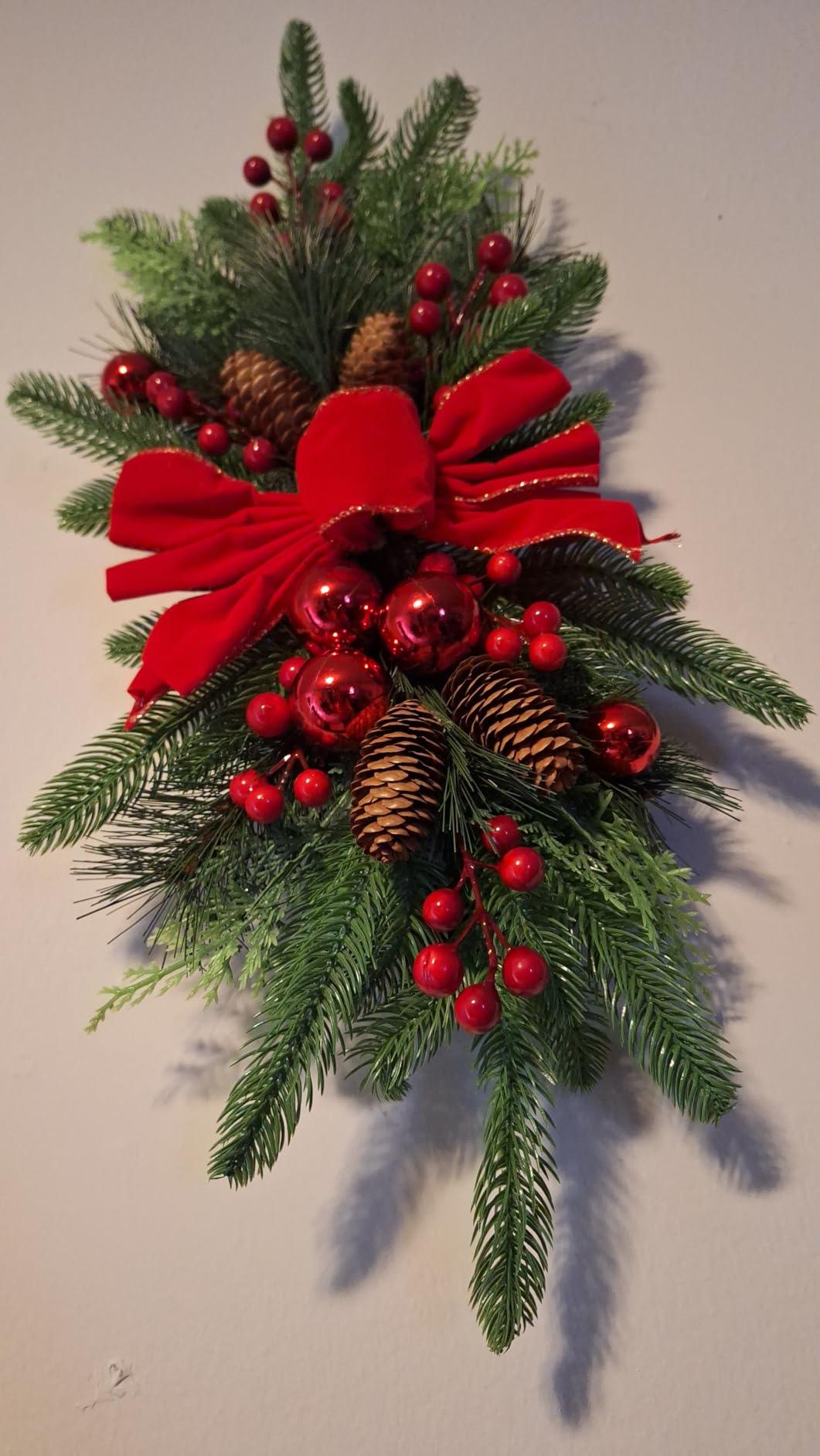 Lyrow 2 Pack Christmas Artificial Swags 24