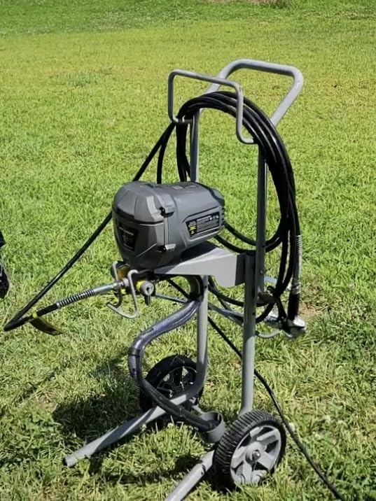 InoKraft MaXpray M3 Cart Airless Paint Sprayer, 3300 PSI, 650W, 0.31 GPM, for Large Interior & Exterior House Projects, Includes 2 x 25 ft Hoses and 18 in Extension customer photo 1