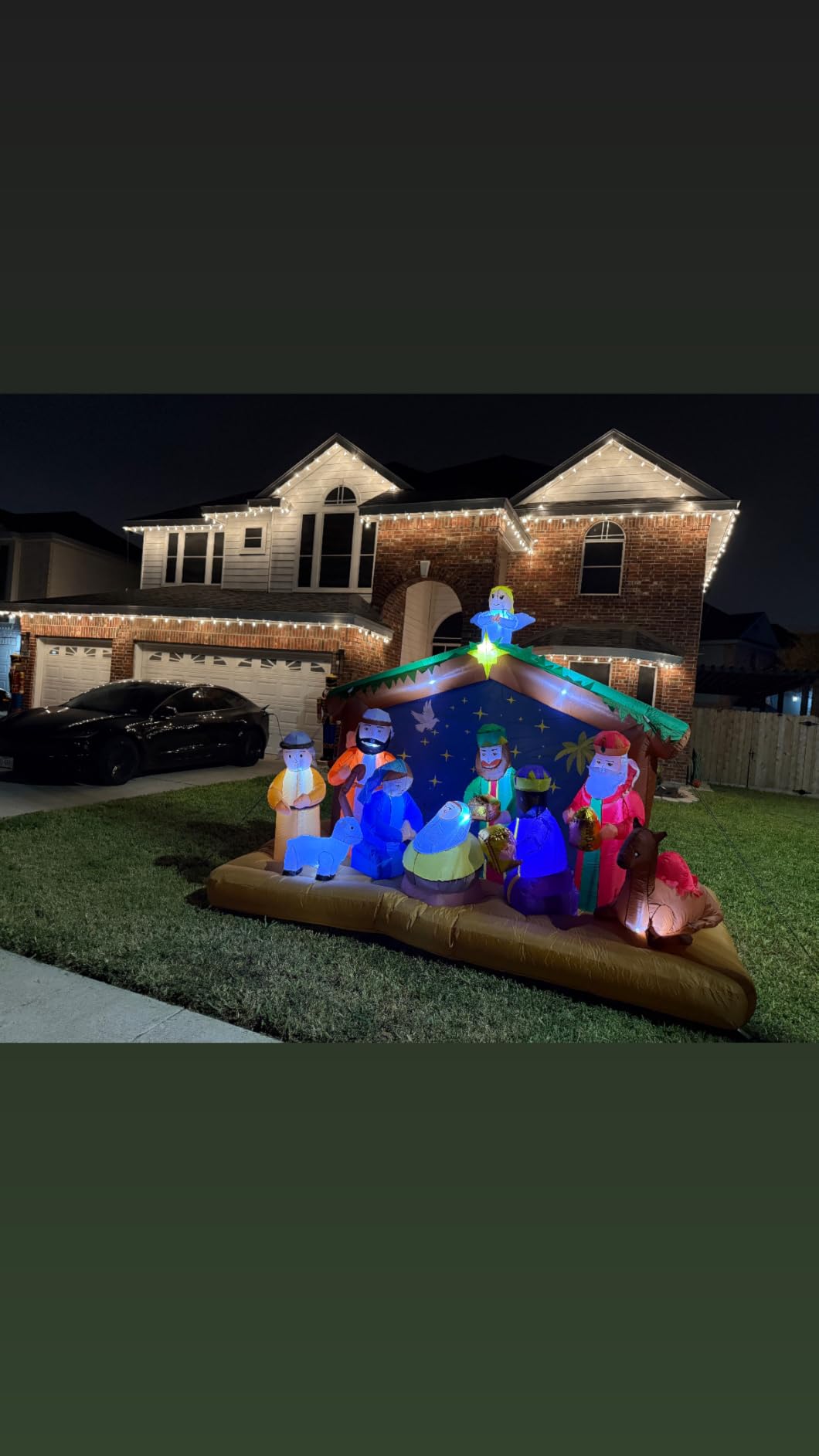 8 FT Christmas Inflatables Nativity Scene Outdoor Decorations, Christmas Blow Up Yard Decorations Nativity Sets customer photo 1