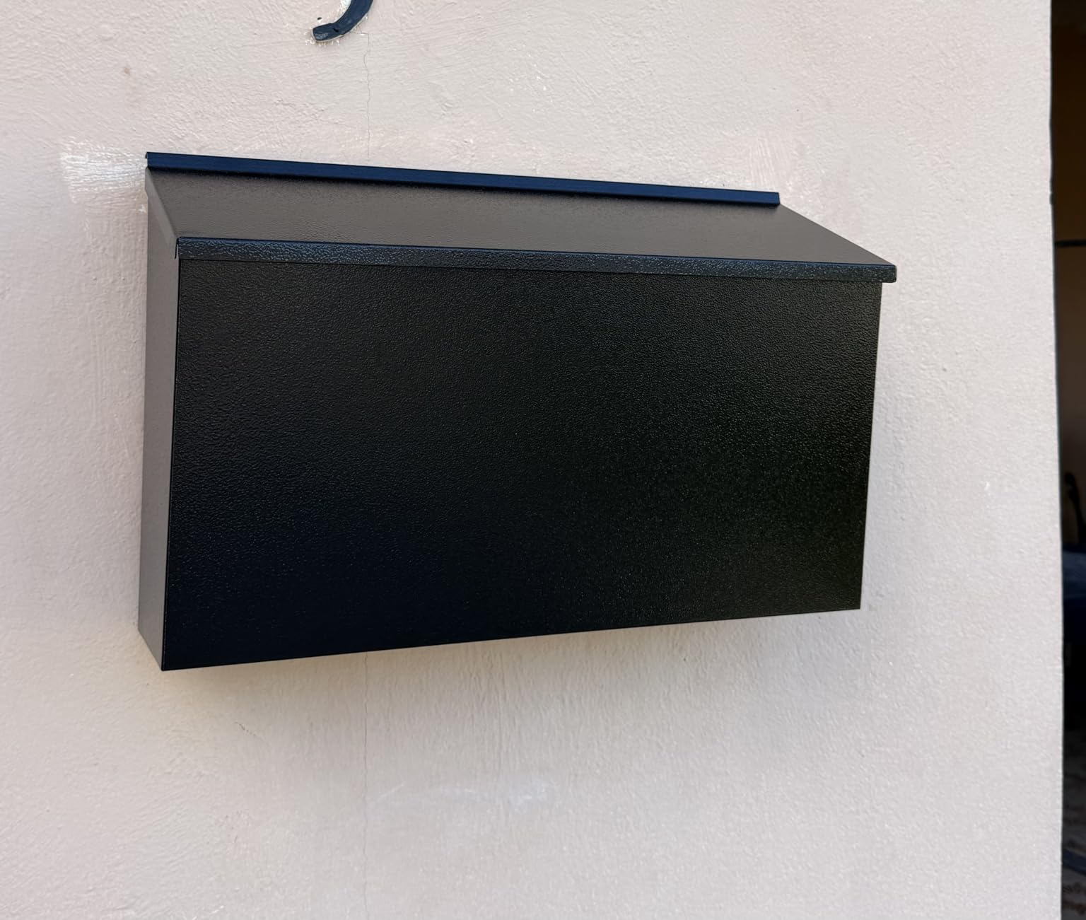KYODOLED Locking Wall Mount Mailboxes for Outside, Large Capacity Mail Box for House with Key Lock, Security Drop Box, Metal Post Box for Home, Office Decorative, 15.7 * 9.9 * 4.9in customer photo 1