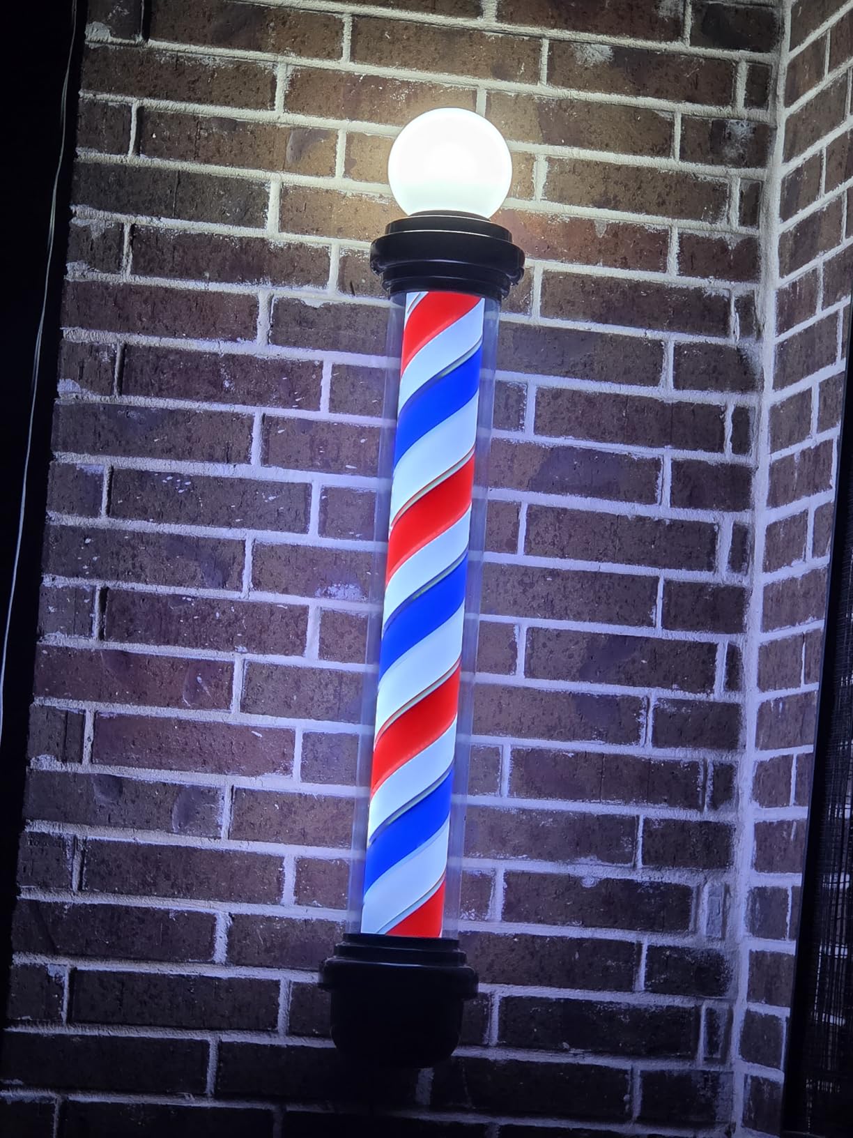 45'' Red White Blue Barber Pole Light customer photo 2