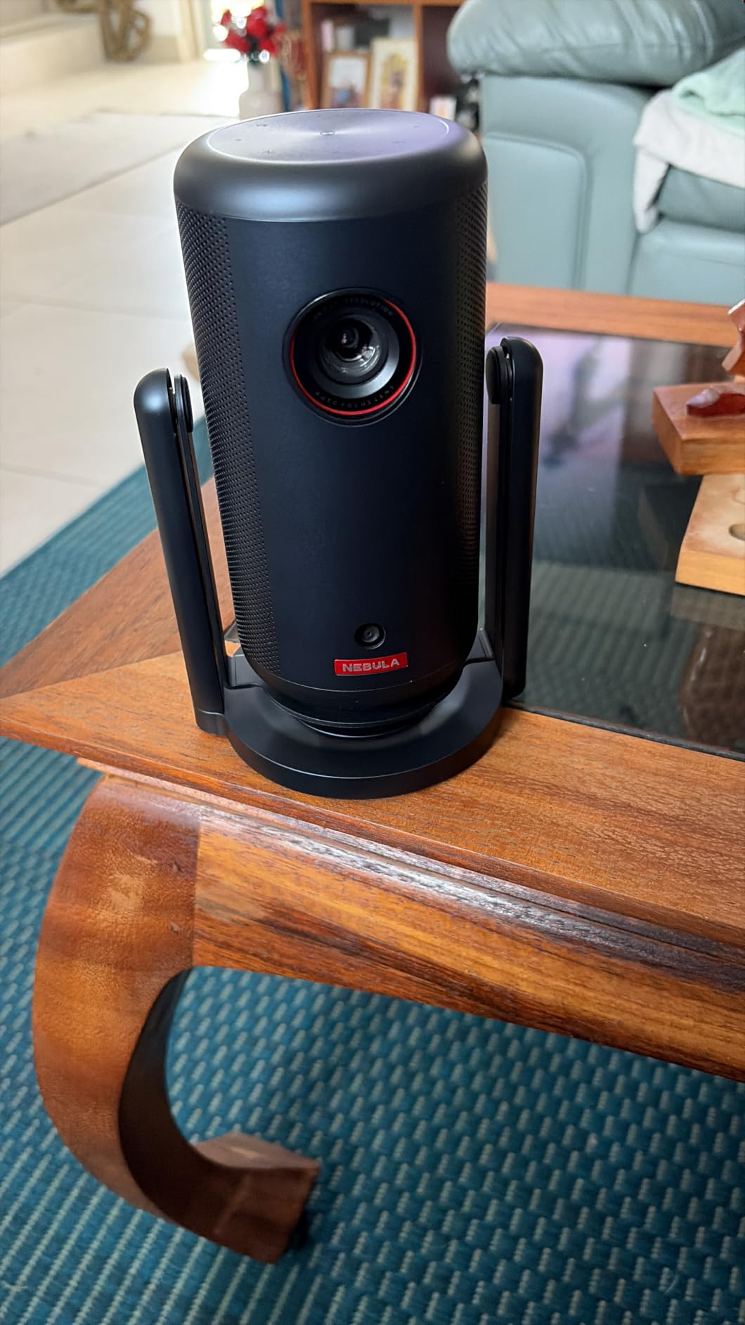 Anker Nebula Capsule 3 GTV Portable Mini Projector, Netflix Officially Licensed, 1080P Smart Projector with Wi-Fi, 2.5 hrs Battery, 120-Inch Display, Dolby Digital customer photo 1