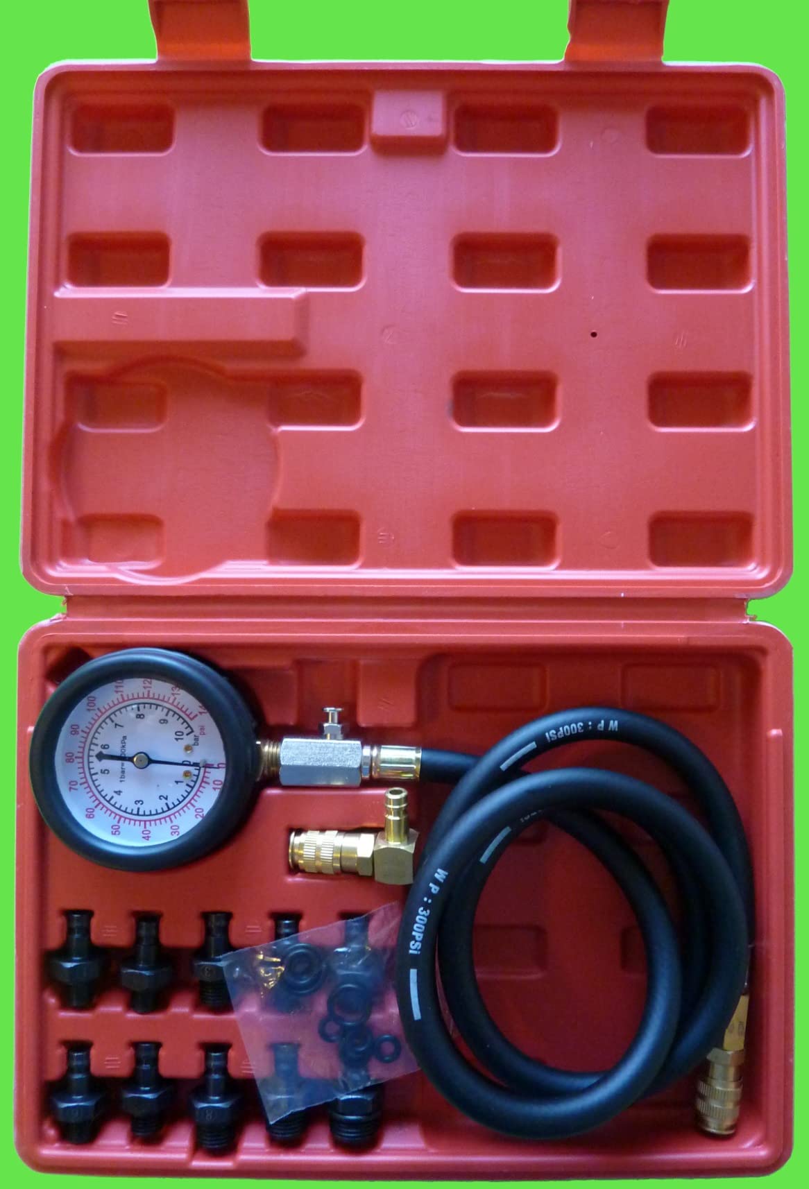 0-140PSI Fuel Injection Pressure Tester Kit, Pro Fuel Pressure Tester Kit, Car Truck Motorcycle Diagnostic Tool customer photo 1