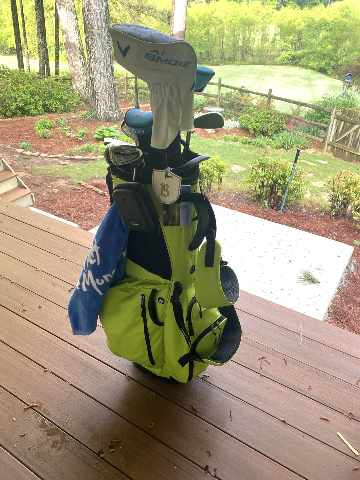 KVV Lightweight Golf Stand Bag with 7 Way Full-Length Dividers, 5 Zippered Pockets, Automatically Adjustable Dual Straps, Elegant Design customer photo 2