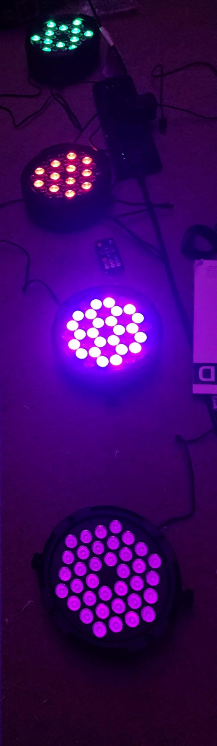 36LEDs RGB Stage Par Lights - OPPSK 36W Sound Activated Multi Modes - Remote DMX Control - Corded Electric - Uplights for Events DJ Music Dance Party Wedding Church Bar Club Stage Lighting (4Pack) customer photo 2