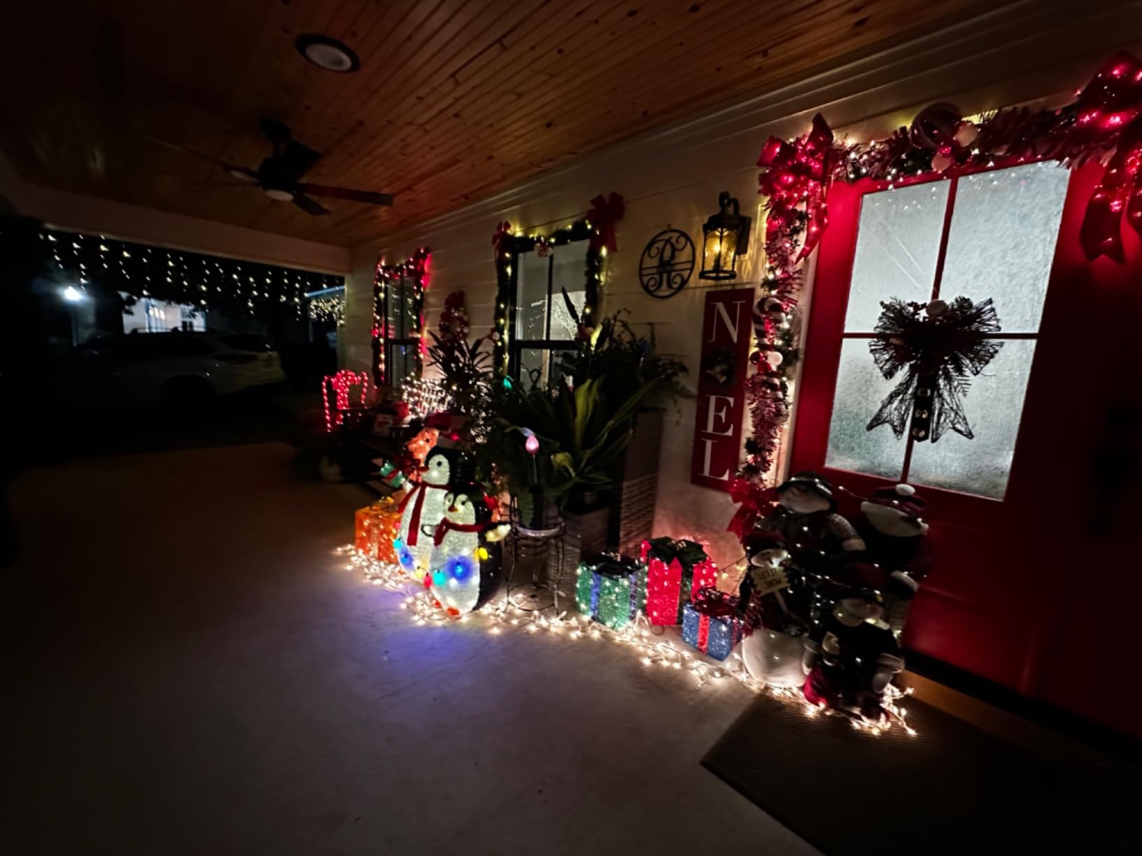 Best Choice Products 2-Piece Lighted Penguin Family, 3ft Pop-Up Outdoor Christmas Holiday Decoration w/ 150 LED Lights, Multicolored Lights - Red customer photo 1