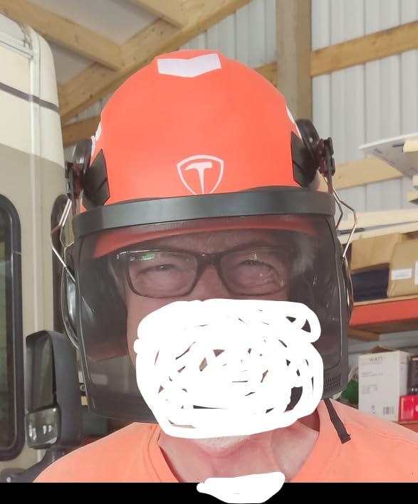 TOOLIOM Chainsaw Helmet with Face Shield and Ear Muffs, Forestry Safety Helmet, ANSI Z89.1 Certified Arborist Helmet, Chainsaw Safety Equipment (with Anti-Fog Goggles) customer photo 2