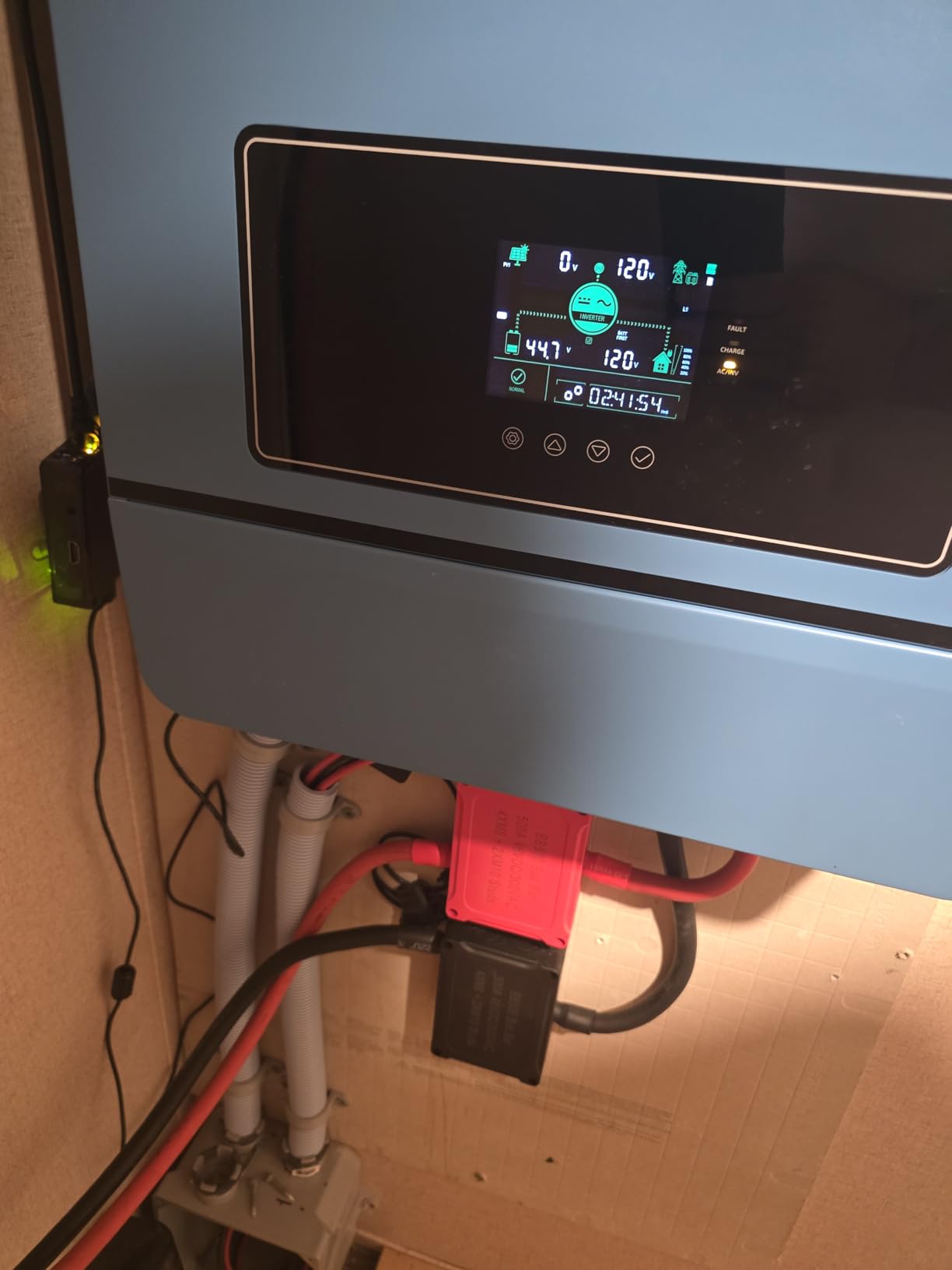 SUNGOLDPOWER 10000W DC 48V UL1741 Solar Inverter,Support Parallel, Built-in 2 MPPT Solar Controllers, Max. 200A Battery Charging, AC Input/Output 120V/240V(settable) Inverter Charger(10000W DC 48V) customer photo 2